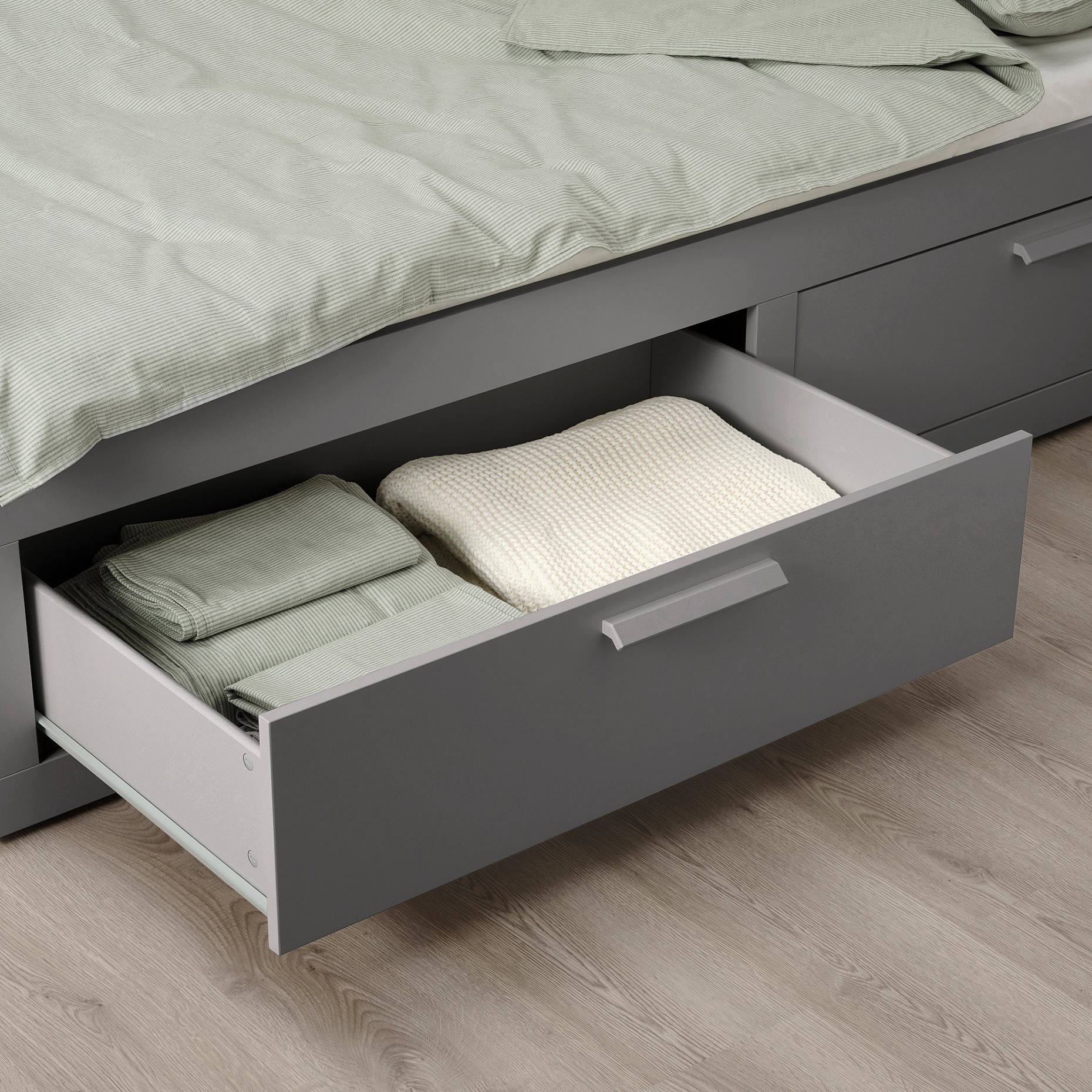BRIMNES, day-bed frame with 2 drawers, 80x200 cm, 606.033.14