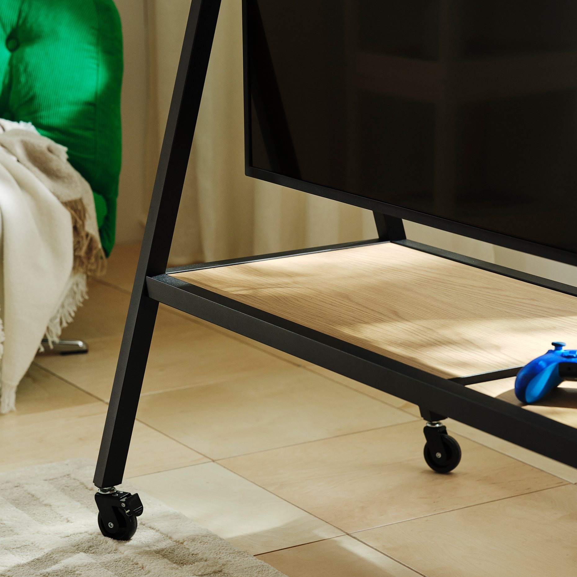 YXSTABY, gaming tv stand on castors, 606.200.02