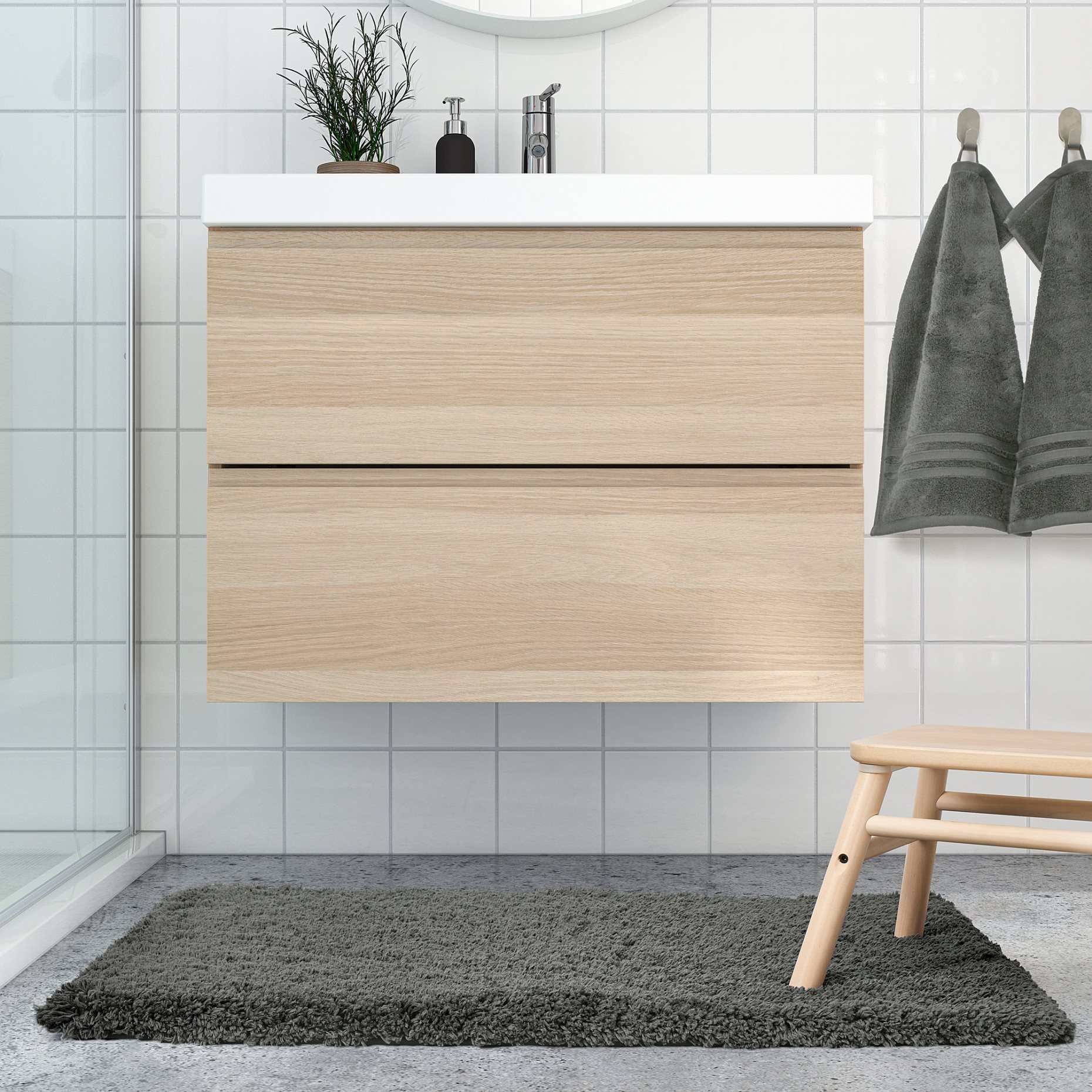 ALMTJÄRN, bath mat, 60x90 cm, 606.303.03