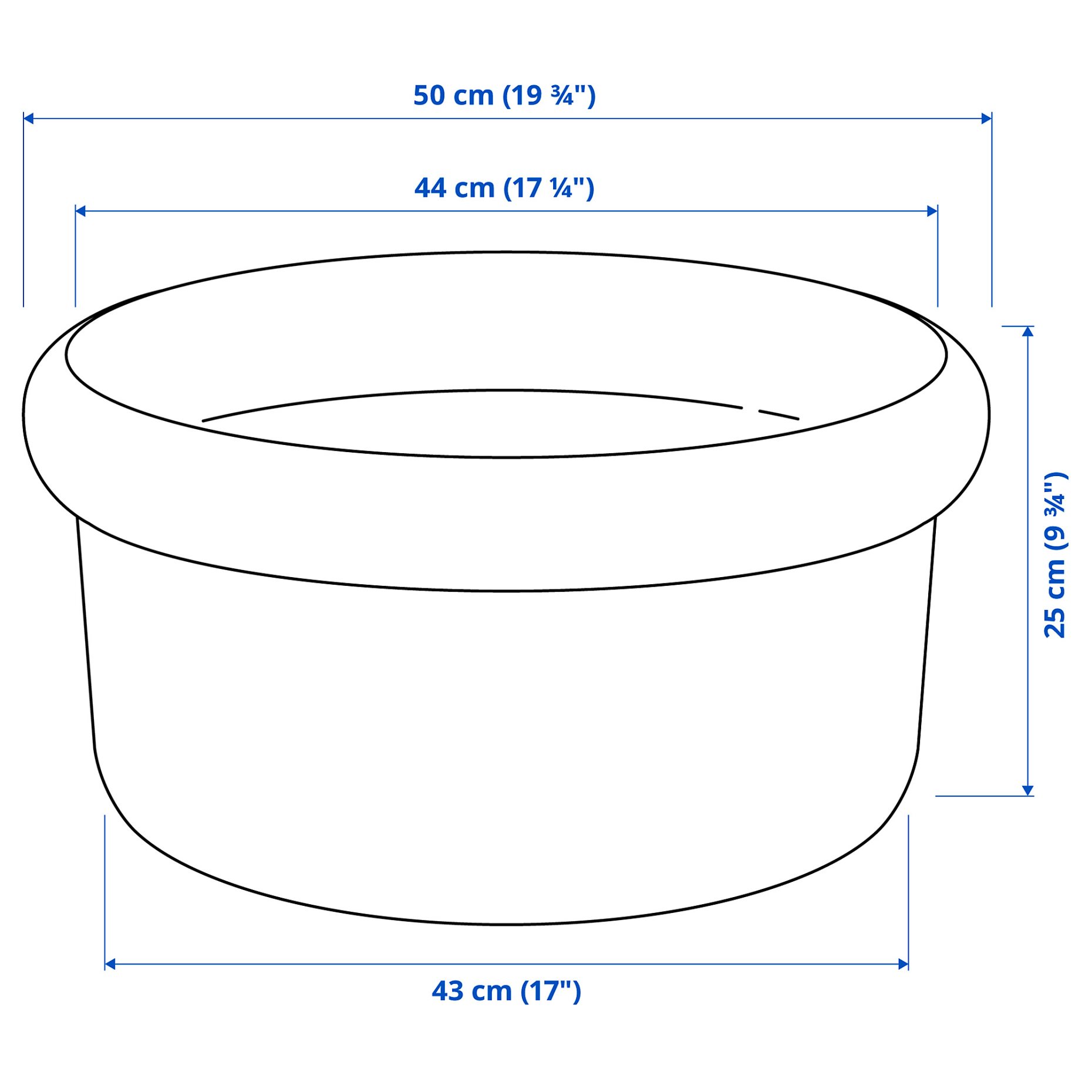 MÅBÄRSBUSKE, plant pot outdoor, 44 cm, 606.304.16