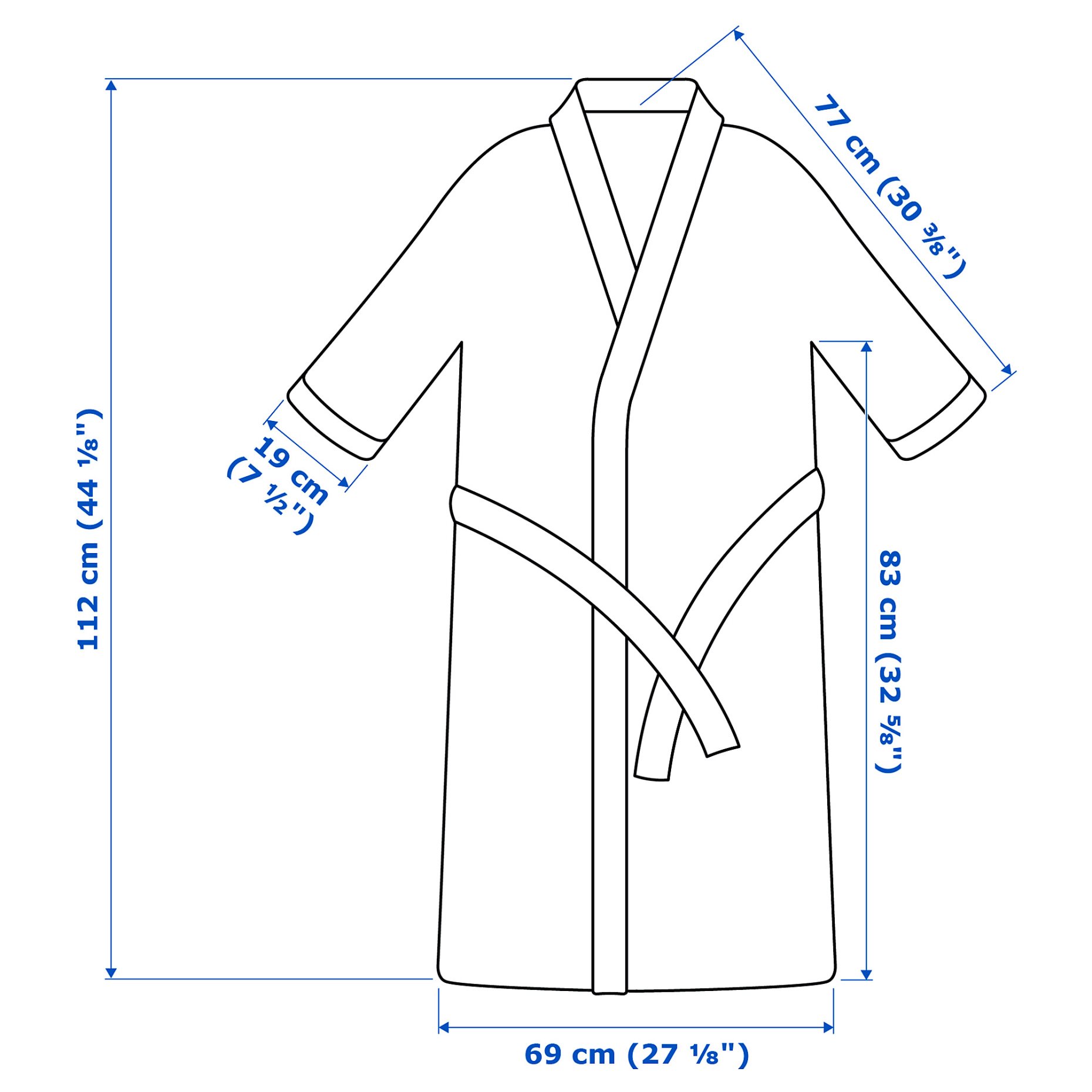 ROCKÅN, bath robe, L/XL, 606.359.42