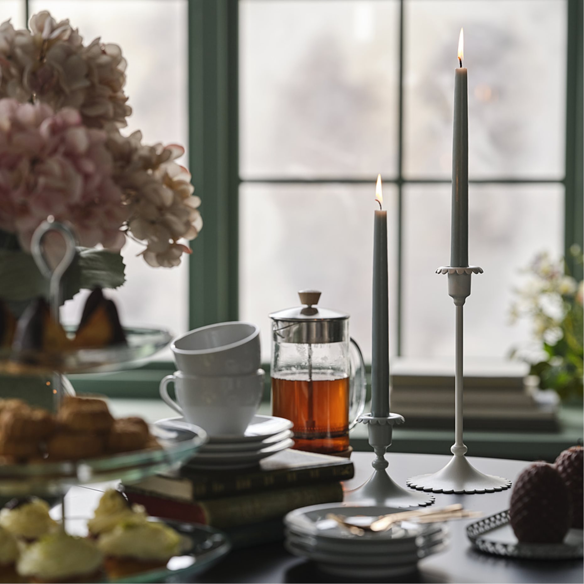 SNÖSISKA, candlestick, 25 cm, 606.367.67