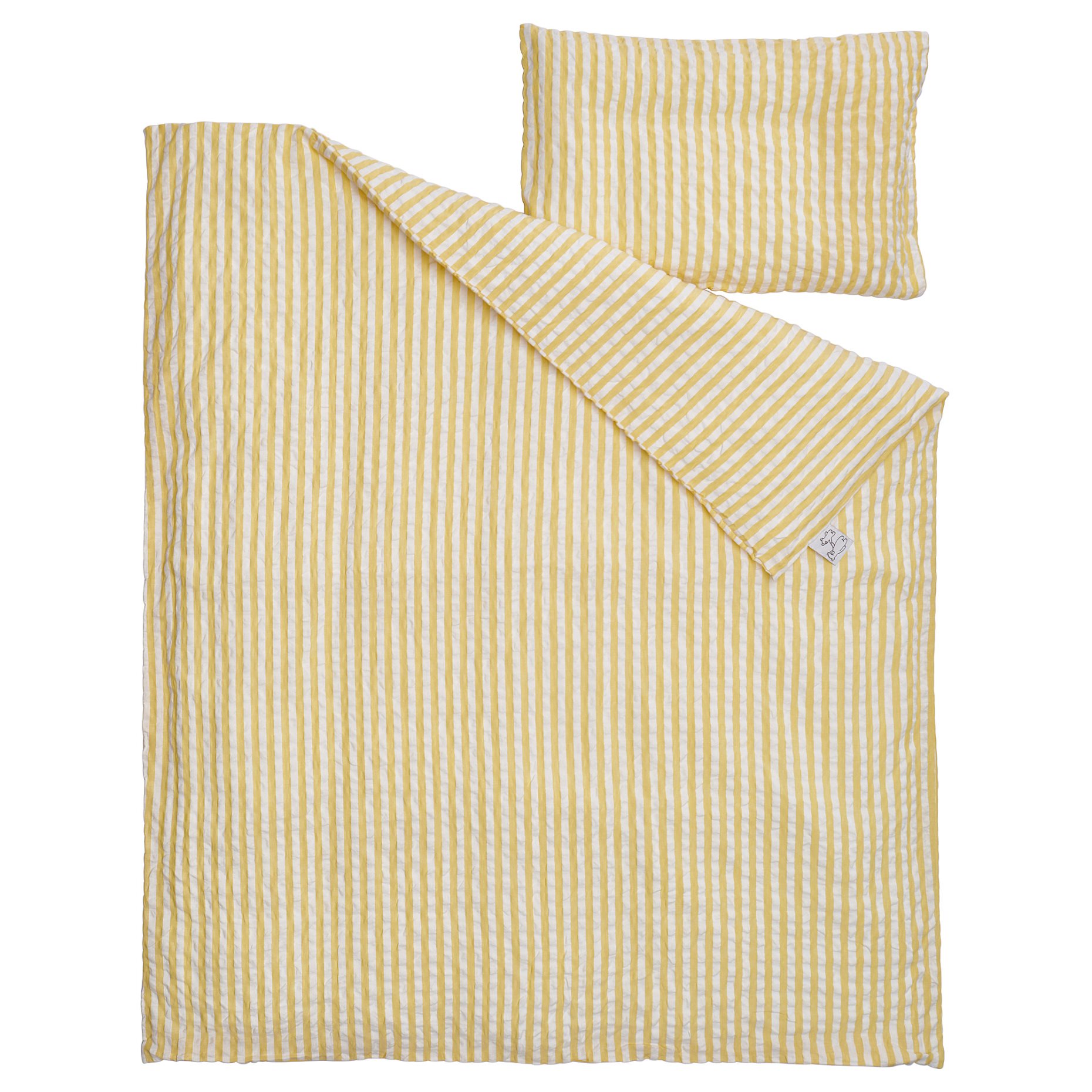 LEN, duvet cover 1 pillowcase for cot, 110x125/35x55 cm, 606.385.92