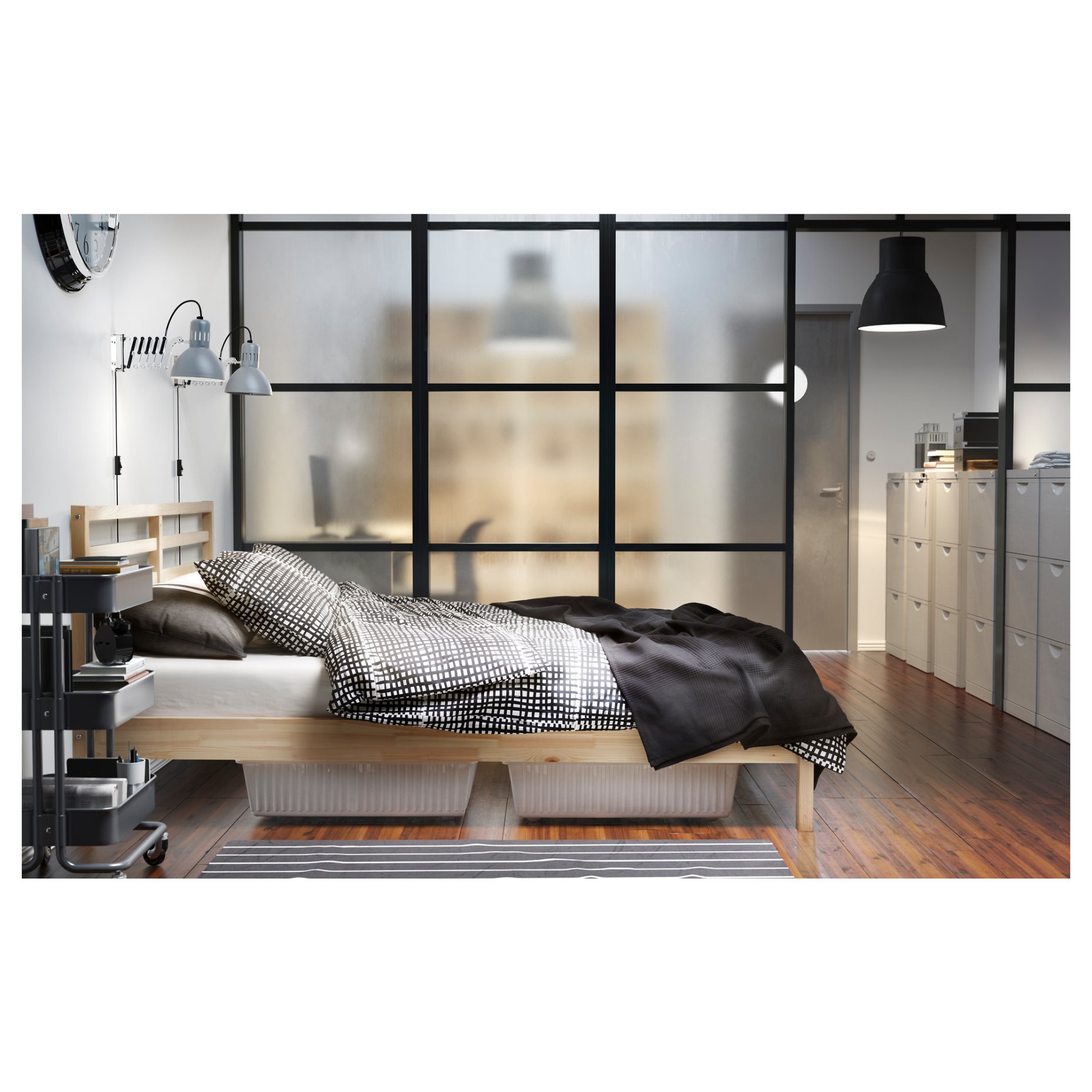TARVA, bed frame, 160X200 cm, 690.199.93