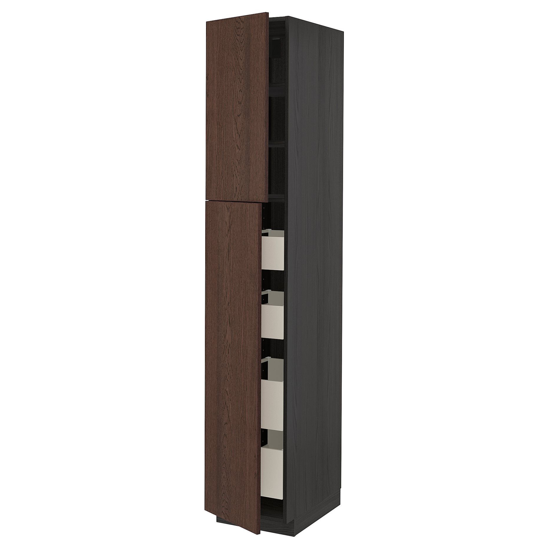 METOD/MAXIMERA, high cabinet with 2 doors/4 drawers, 40x60x220 cm, 694.603.44