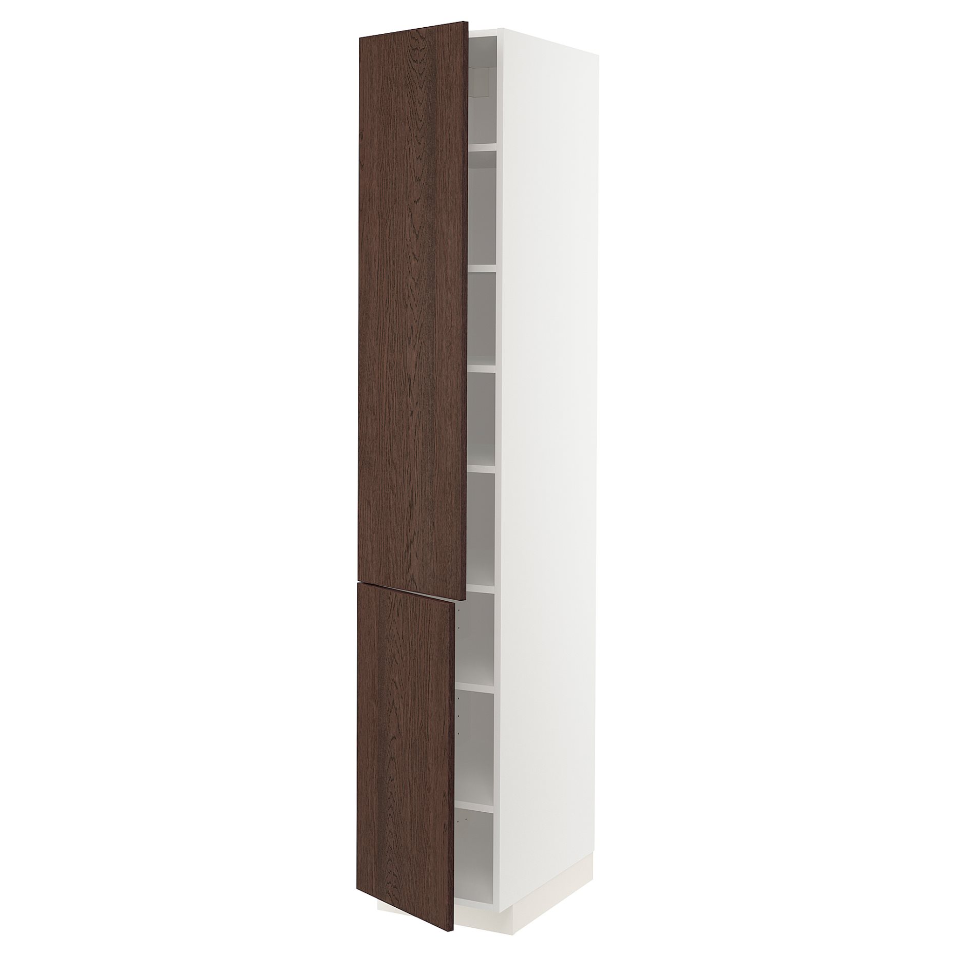 METOD, ψηλό ντουλάπι με ράφια/2 πόρτες, 40x60x220 cm, 694.617.15