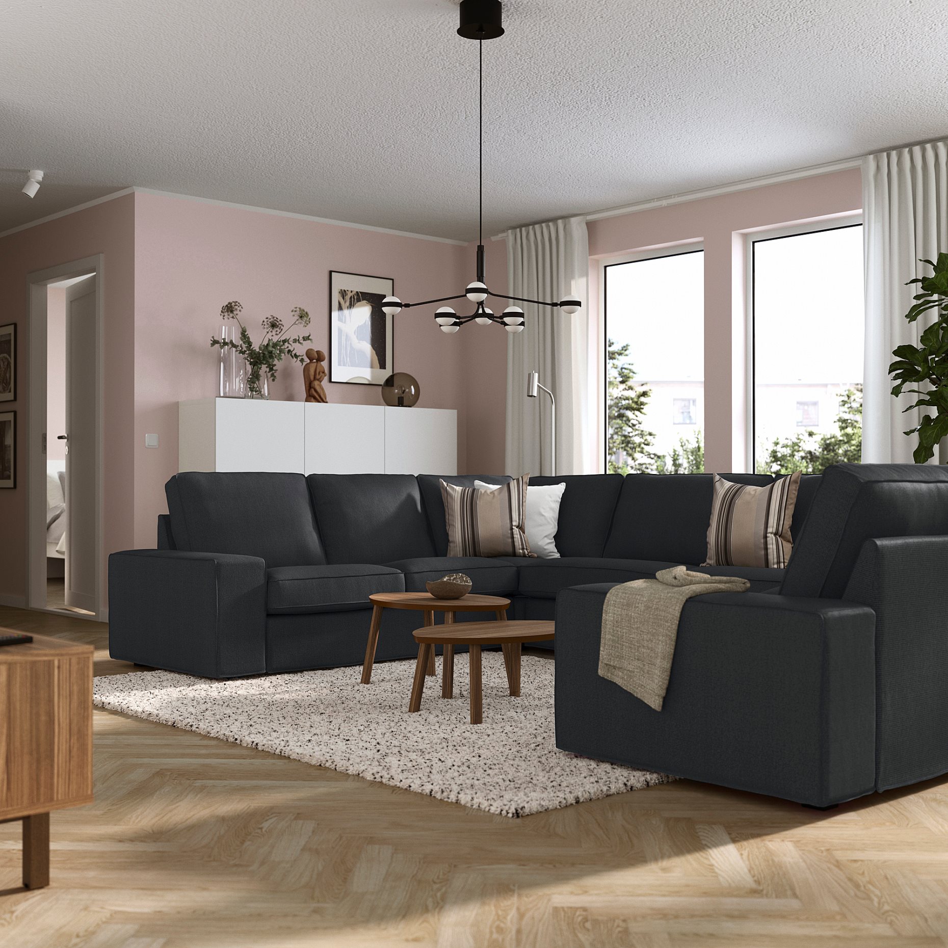 KIVIK, U-shaped sofa, 7-seat, 694.944.00