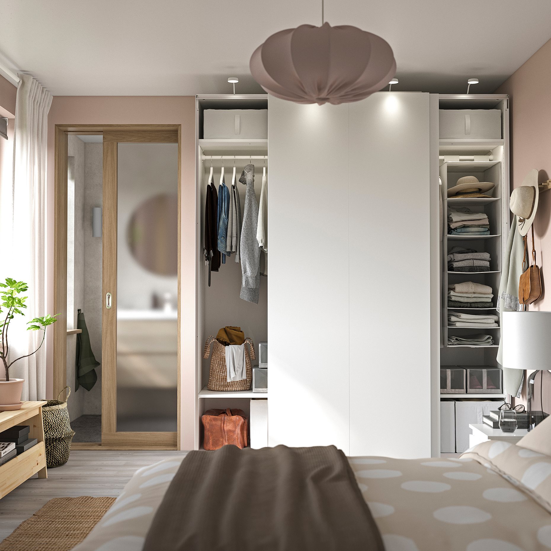 PAX/HASVIK, wardrobe combination, 200x66x236 cm, 695.025.46