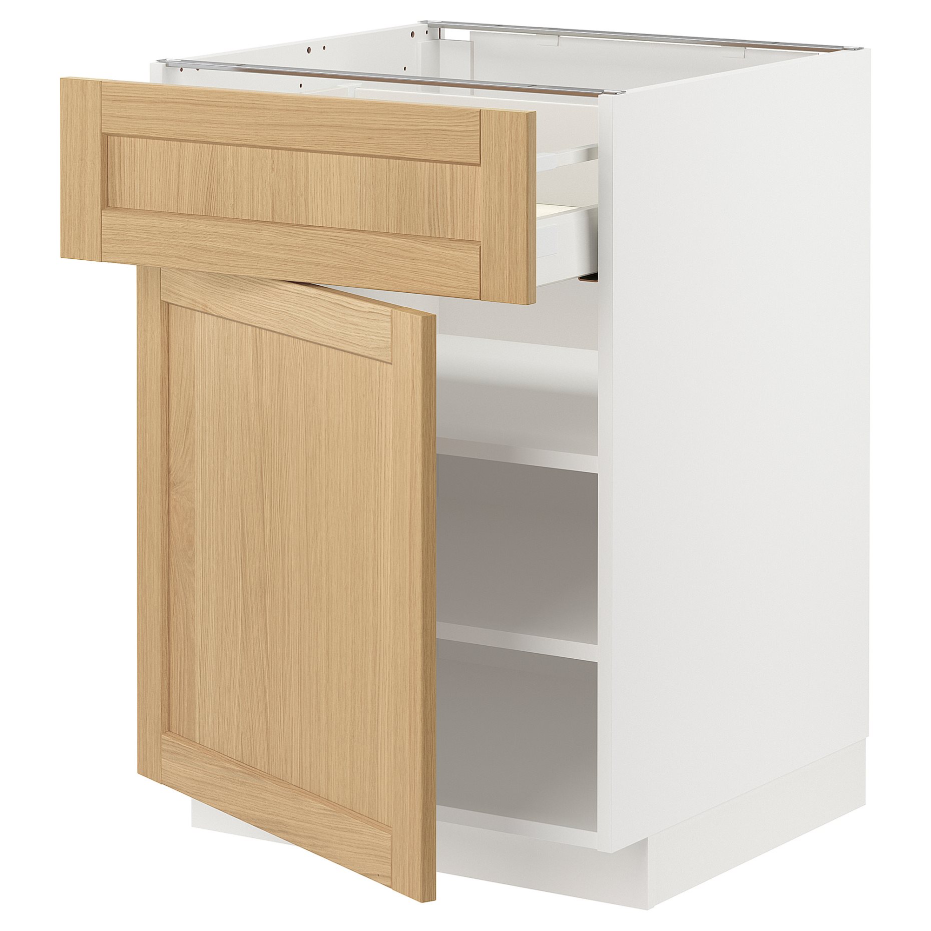 METOD, base cabinet with drawer/door, 60x60 cm, 695.092.32