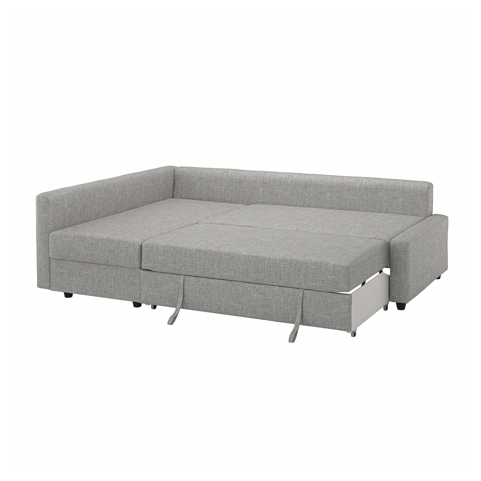 FRIHETEN, corner sofa-bed with storage and extra back cushions, 695.170.53