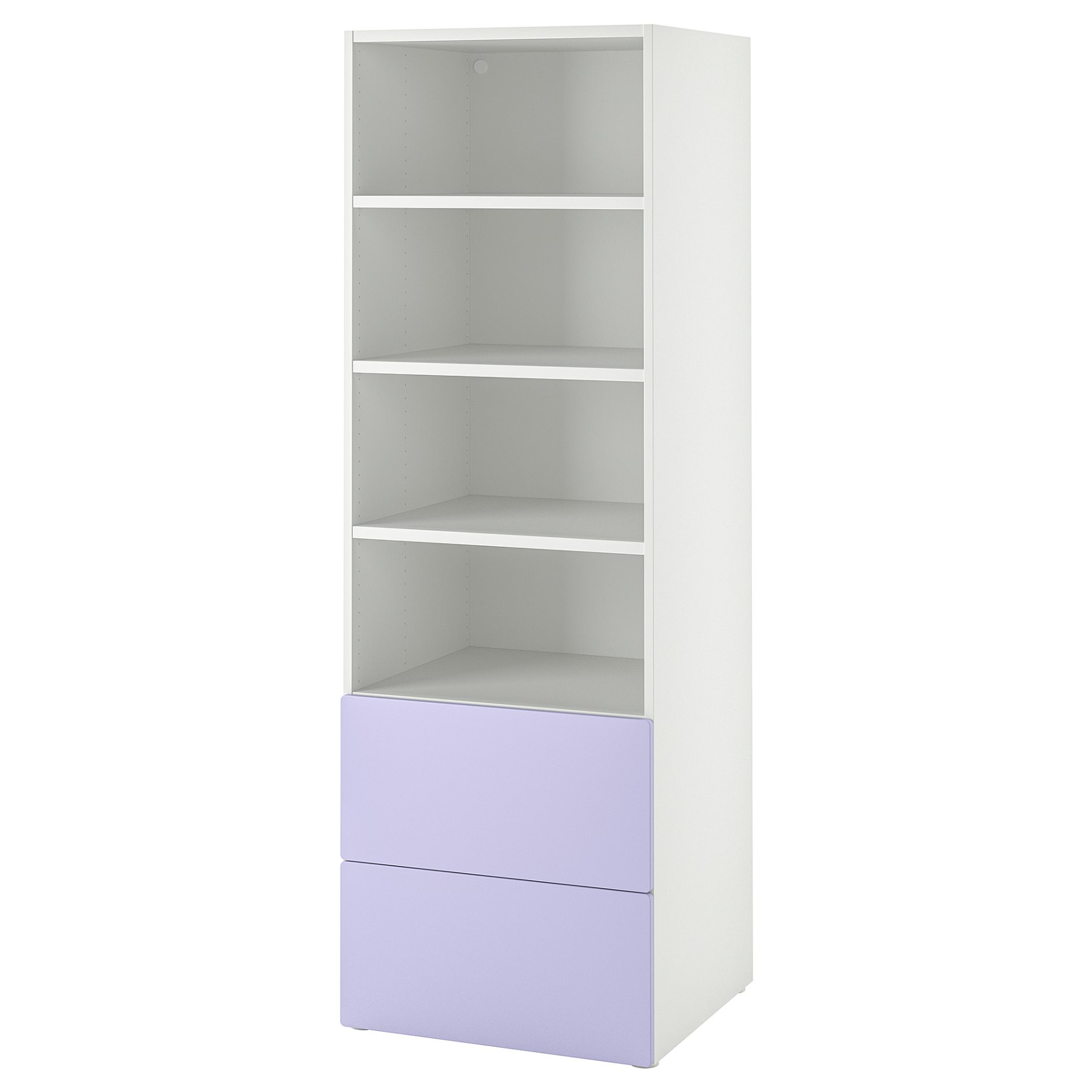 SMASTAD/PLATSA, bookcase with 2 drawers, 60x57x181 cm, 695.426.46