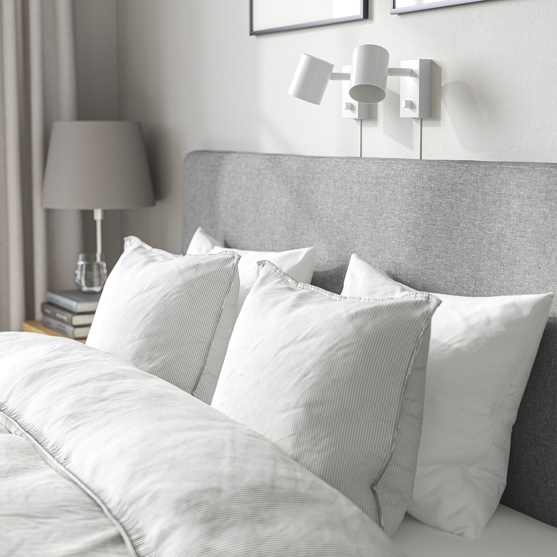 TÄRNKULLEN, upholstered bed frame, 140x200 cm, 695.692.02