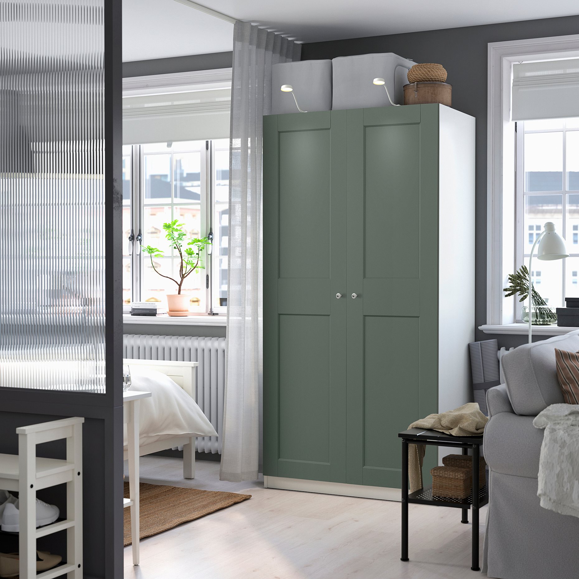 PAX/GRIMO, συνδυασμός ντουλάπας, 100x60x201 cm, 695.792.39