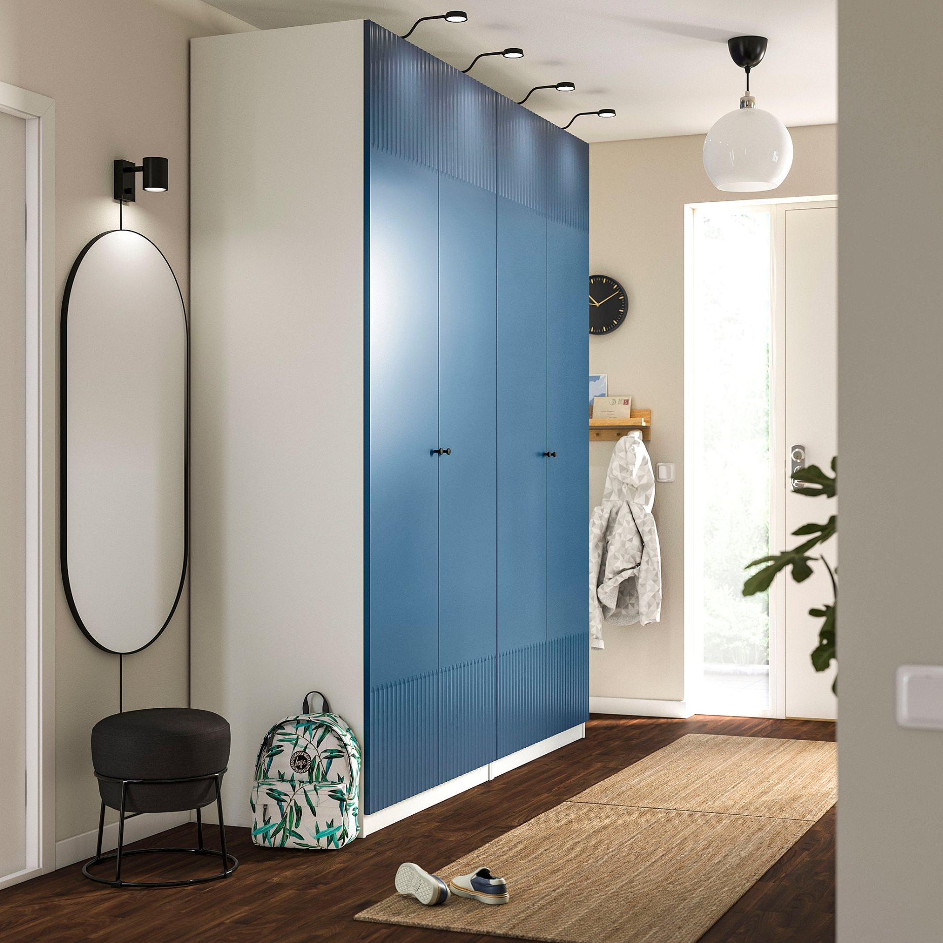 PAX/FYRUDDEN, συνδυασμός ντουλάπας, 200x60x236 cm, 695.817.13