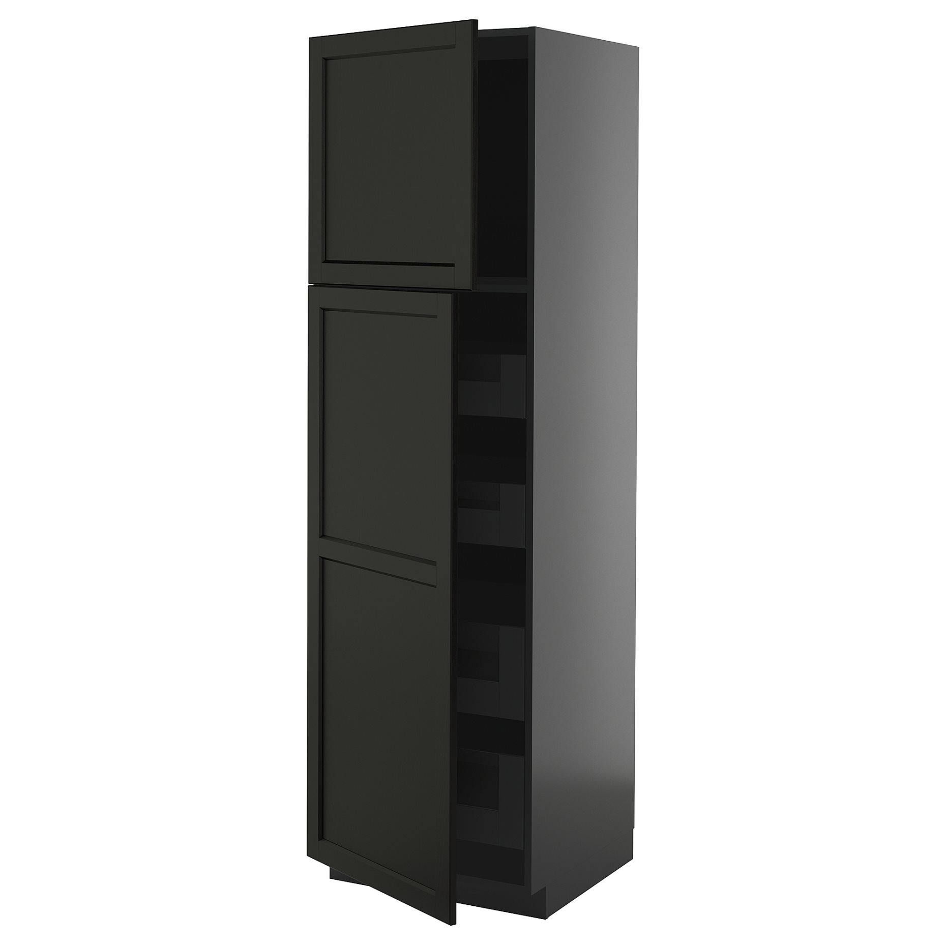 METOD/KNIVSHULT, high cabinet with 2 doors/4 drawers, 60x60x200 cm, 695.878.47