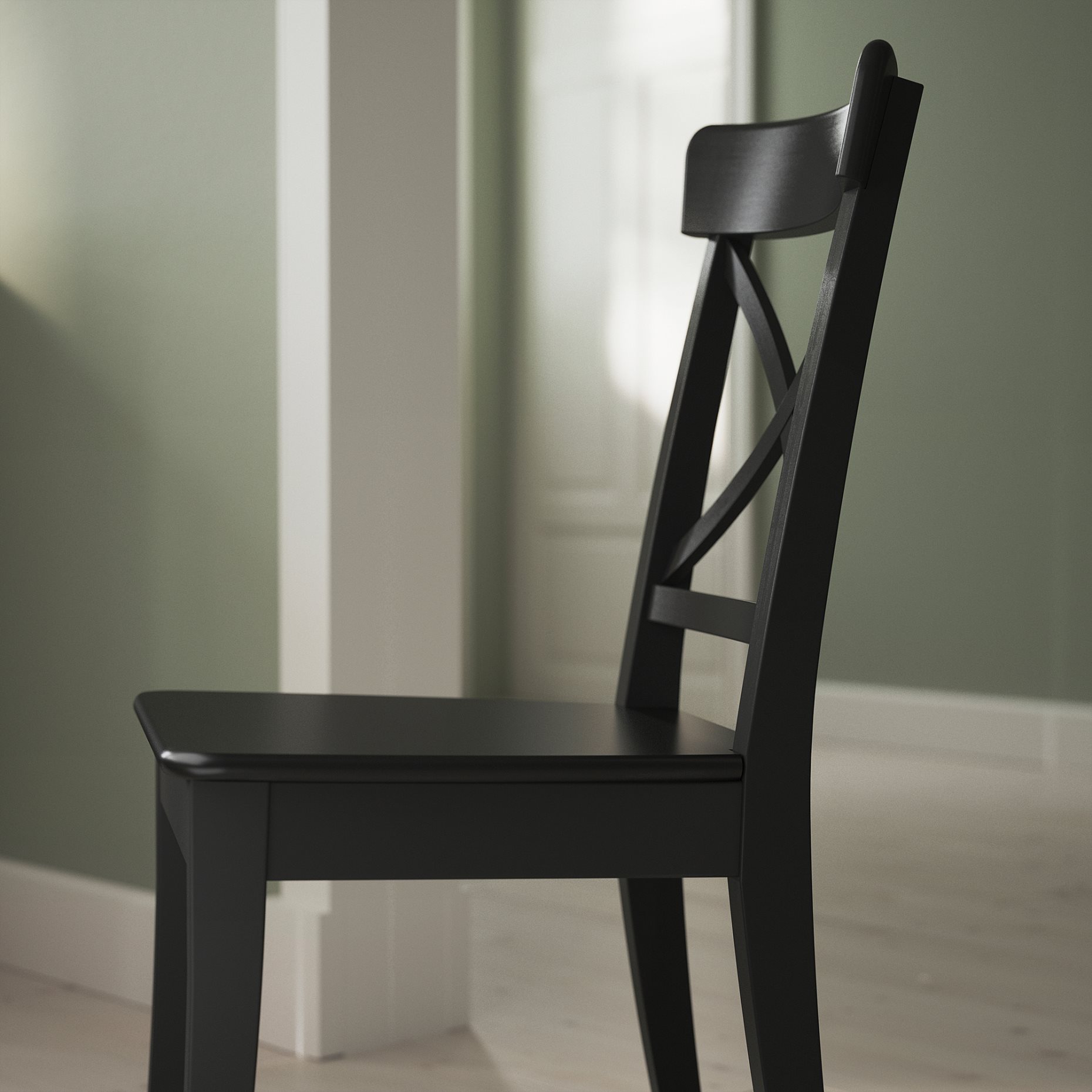 ROSENTORP, table and 6 chairs, 160/215x110 cm, 696.101.26