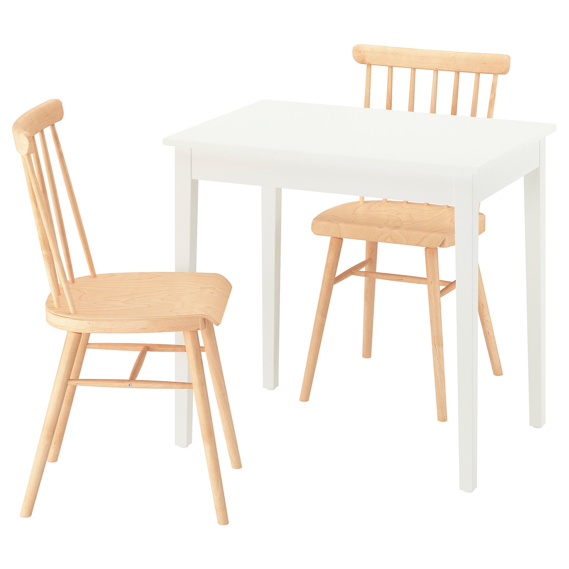 NÄSINGE/HÖGVED, table and 2 chairs, 80x60 cm, 696.101.50