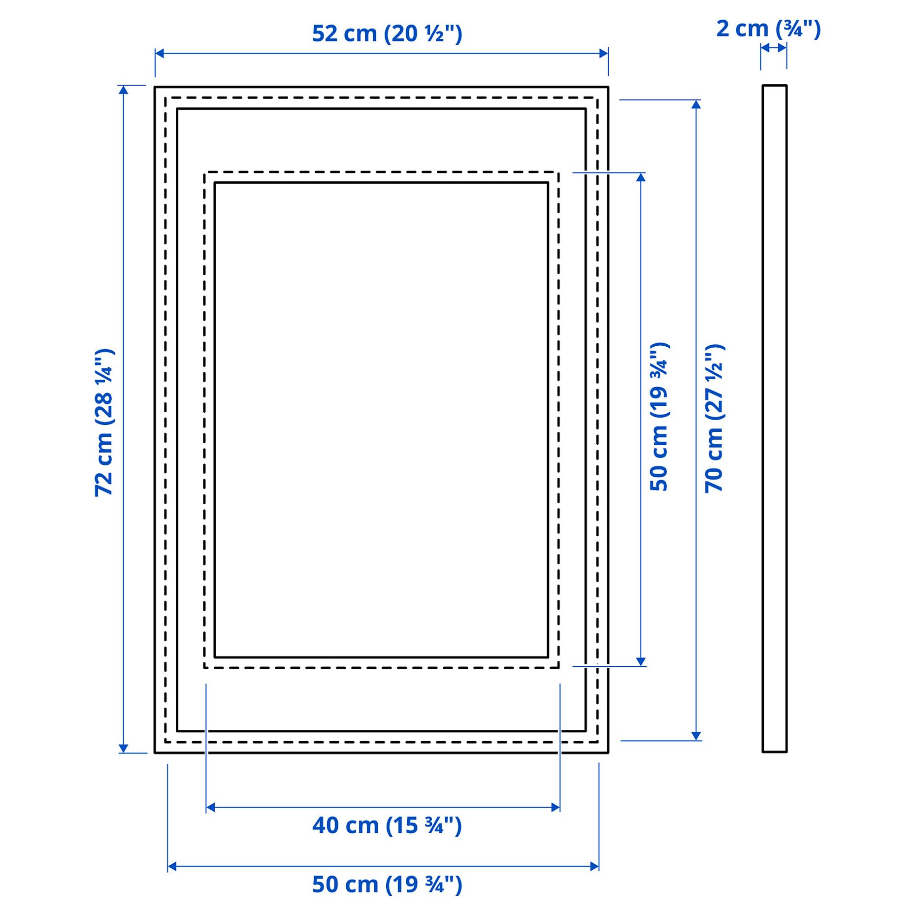 KNOPPÄNG, frame, 50x70 cm, 703.871.40
