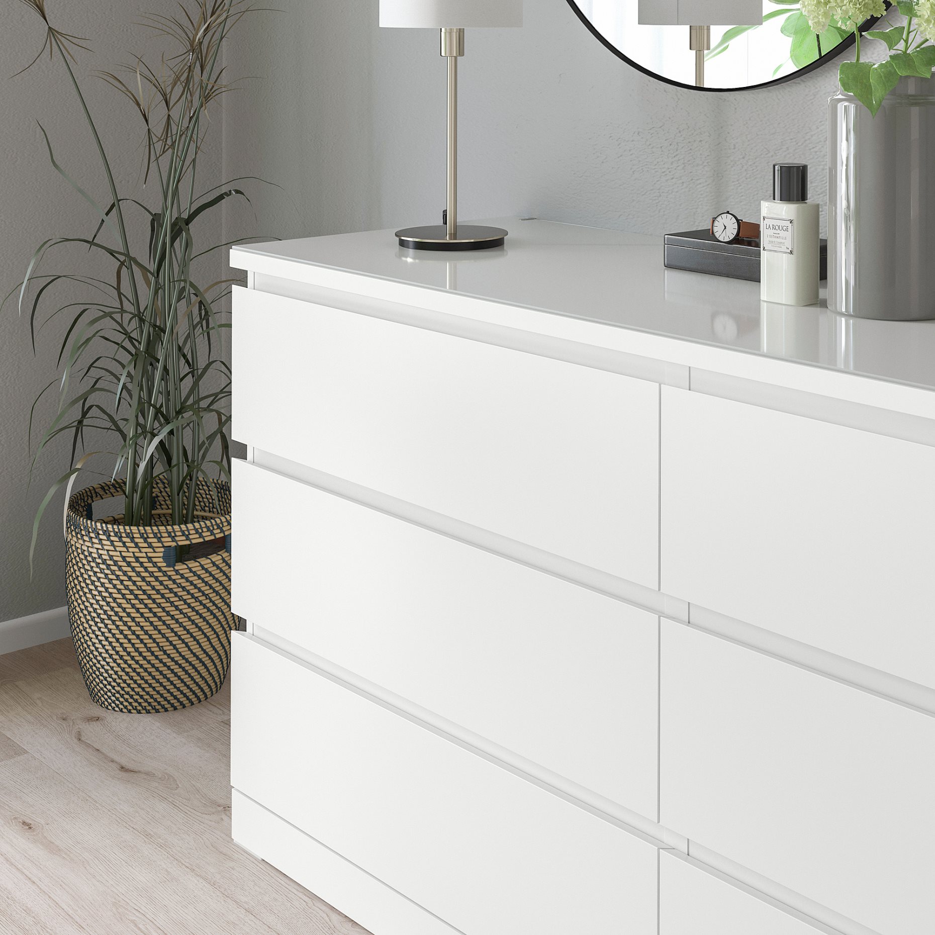MALM, γυάλινη επιφάνεια, 704.299.70