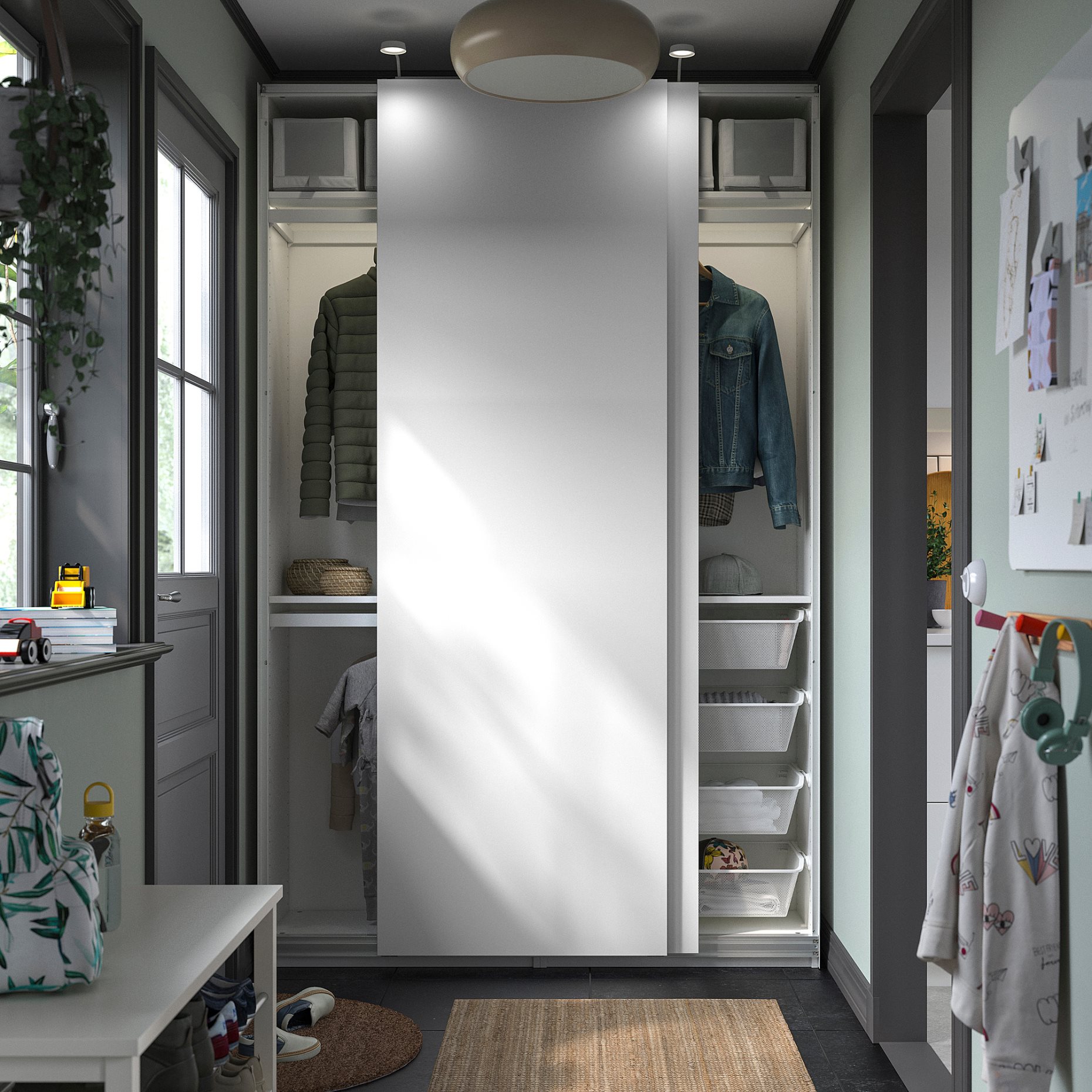 PAX, wardrobe frame, 100x35x236 cm, 704.581.99