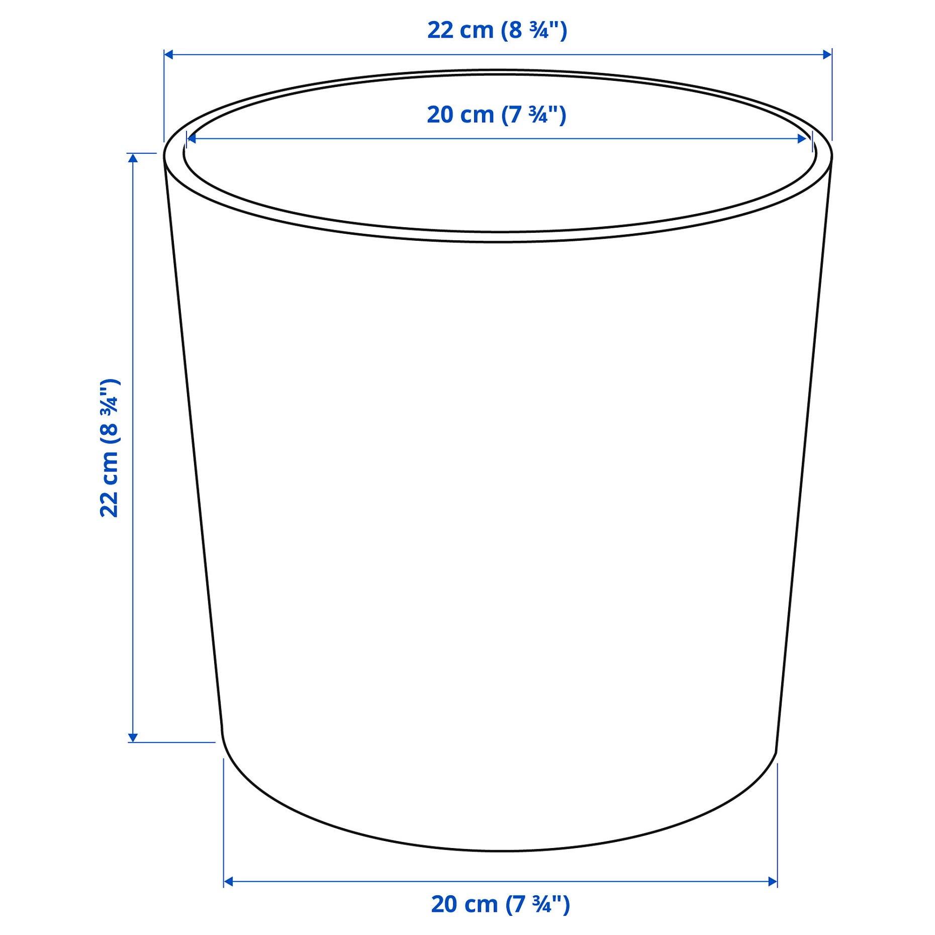 BOYSENBÄR, plant pot in/outdoor, 19 cm, 704.675.56