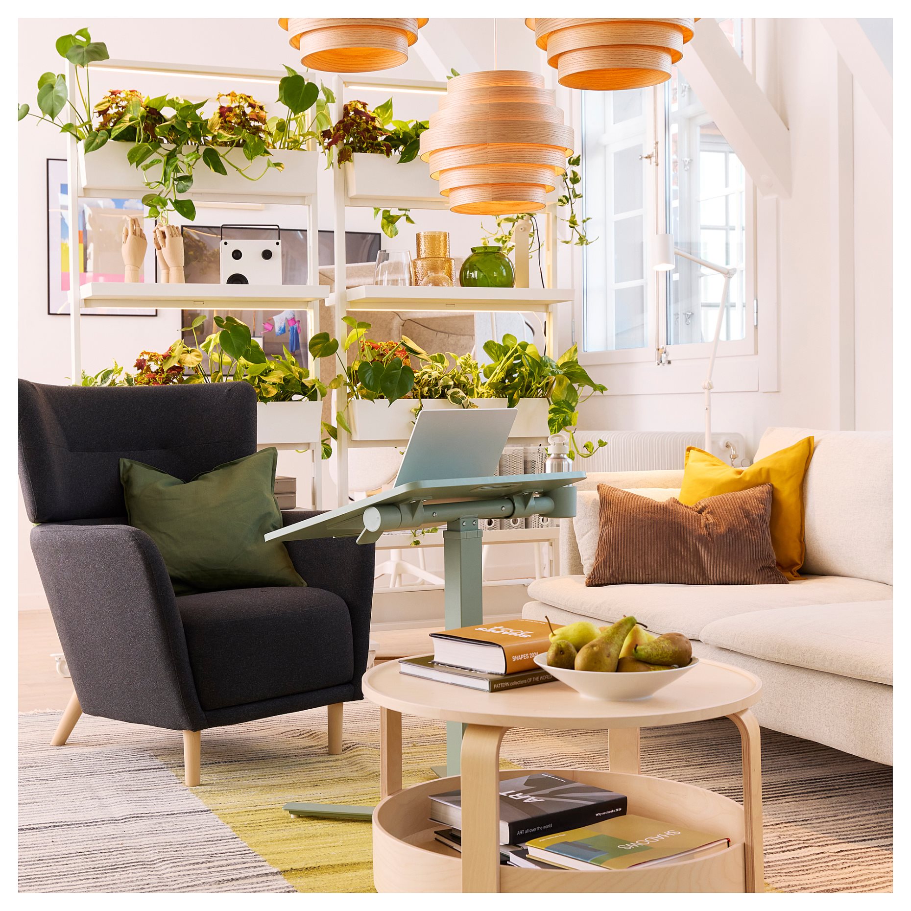 MITTZON, laptop table with castors, 66x50 cm, 704.981.95