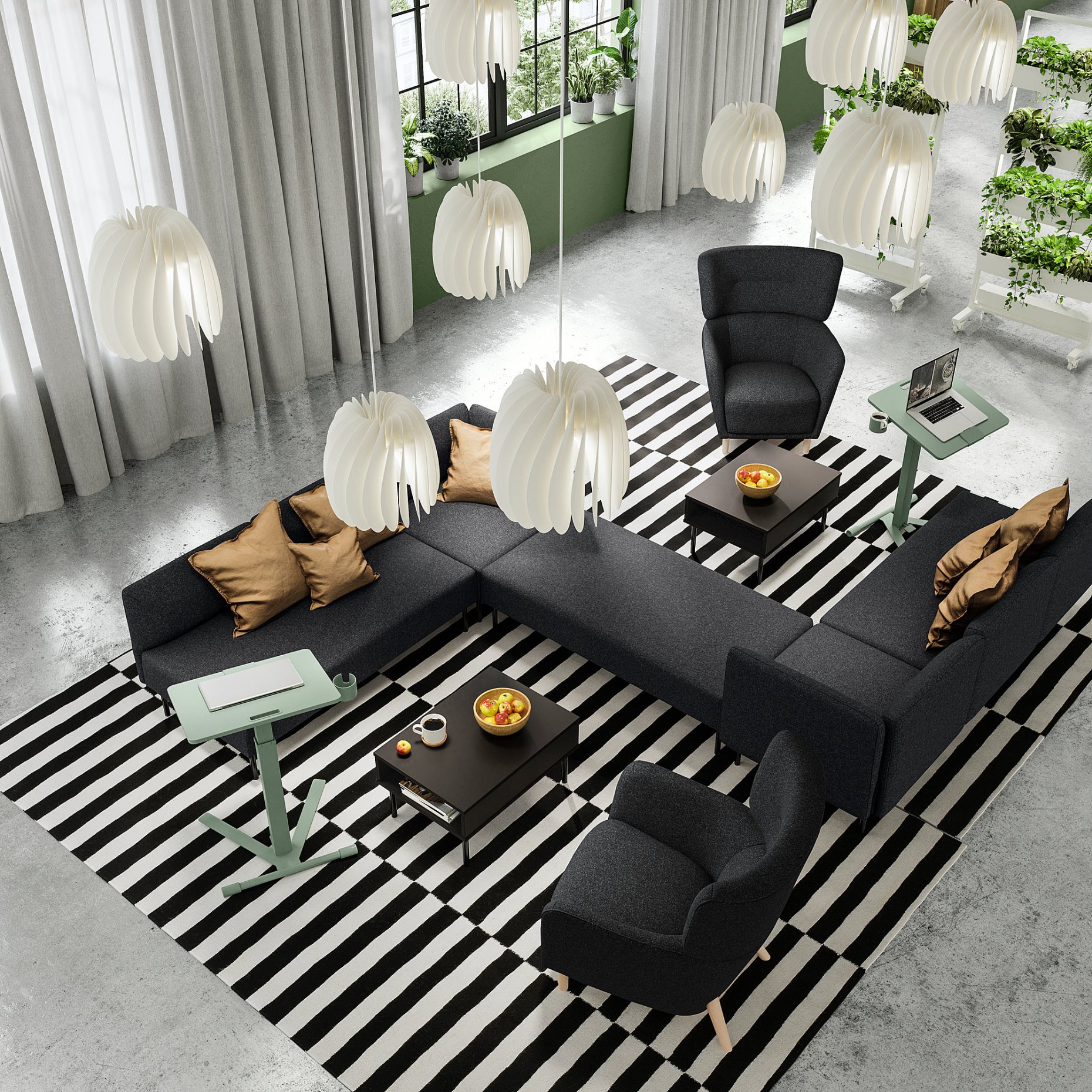 MITTZON, laptop table with castors, 66x50 cm, 704.981.95