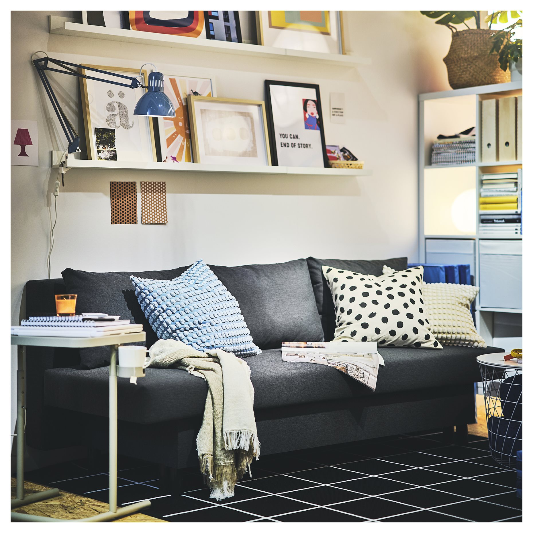 SVARTPOPPEL, cushion cover, 50x50 cm, 705.430.13