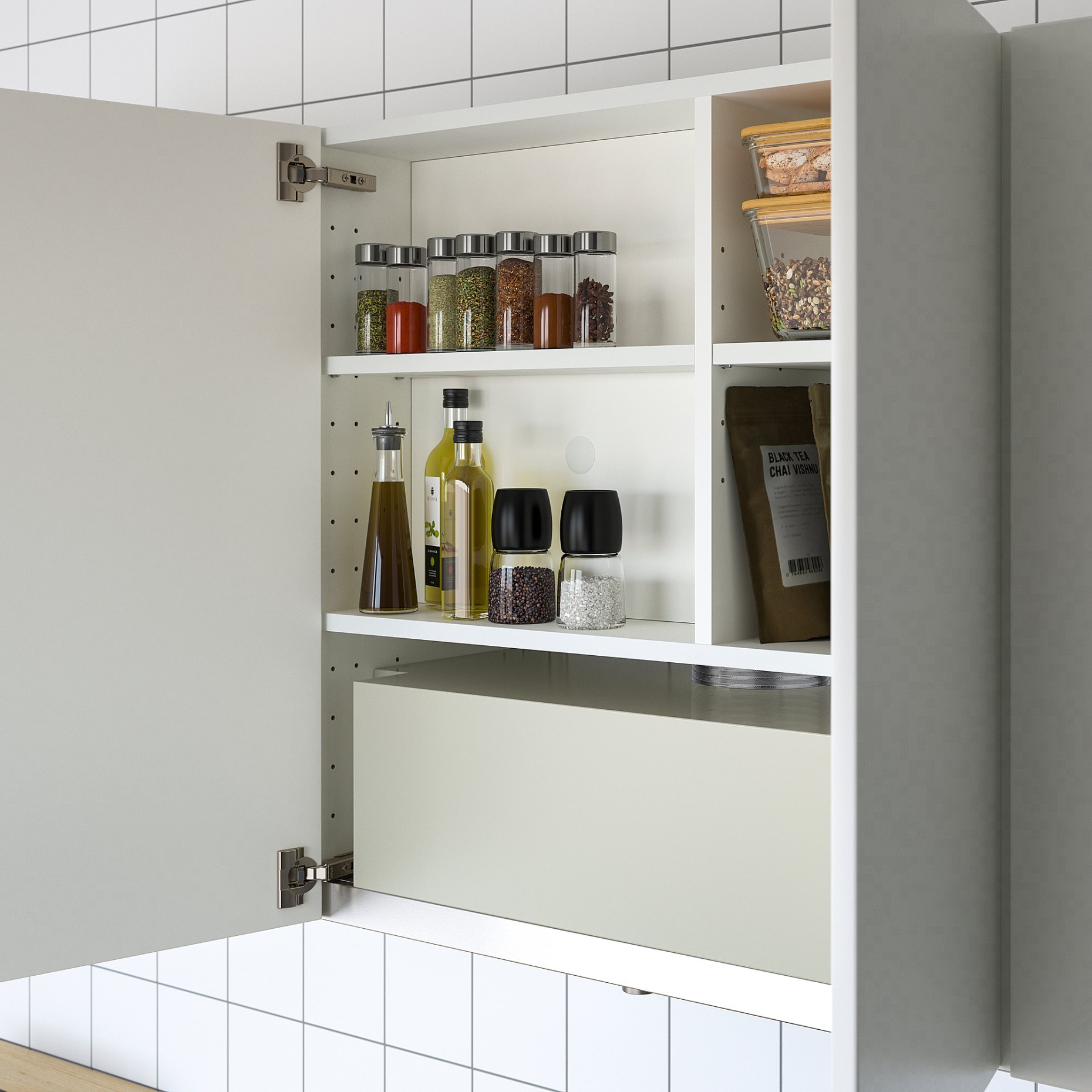 METOD, wall cabinet frame for built in extractor hood, 80x37x80 cm, 705.476.43