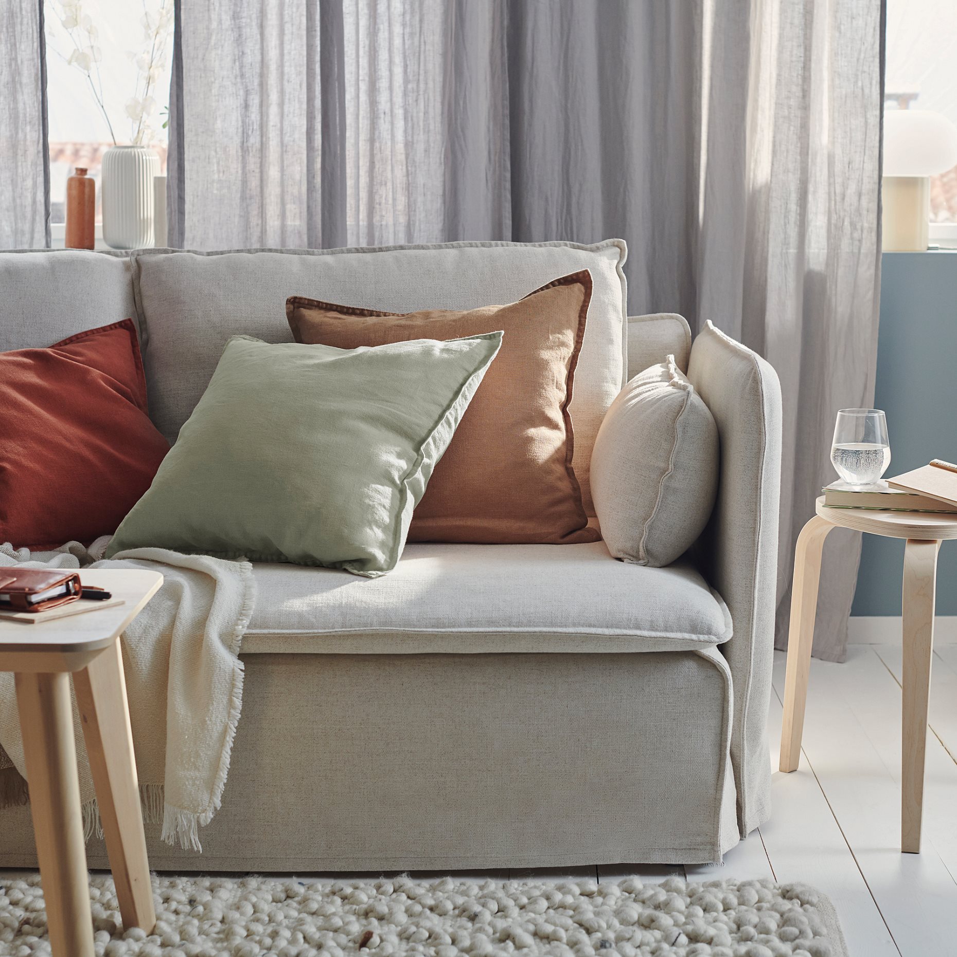 DYTÅG, κάλυμμα μαξιλαριού, 50x50 cm, 705.541.29