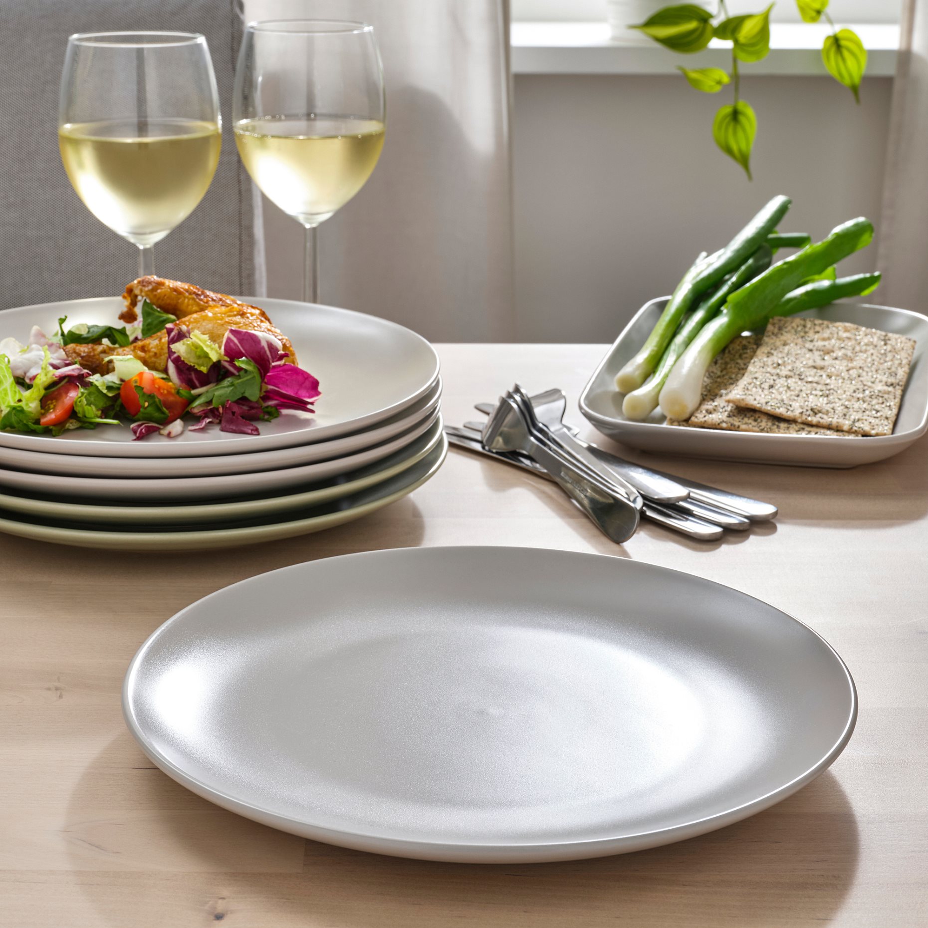 FÄRGKLAR, 18-piece service/matt, 705.646.99