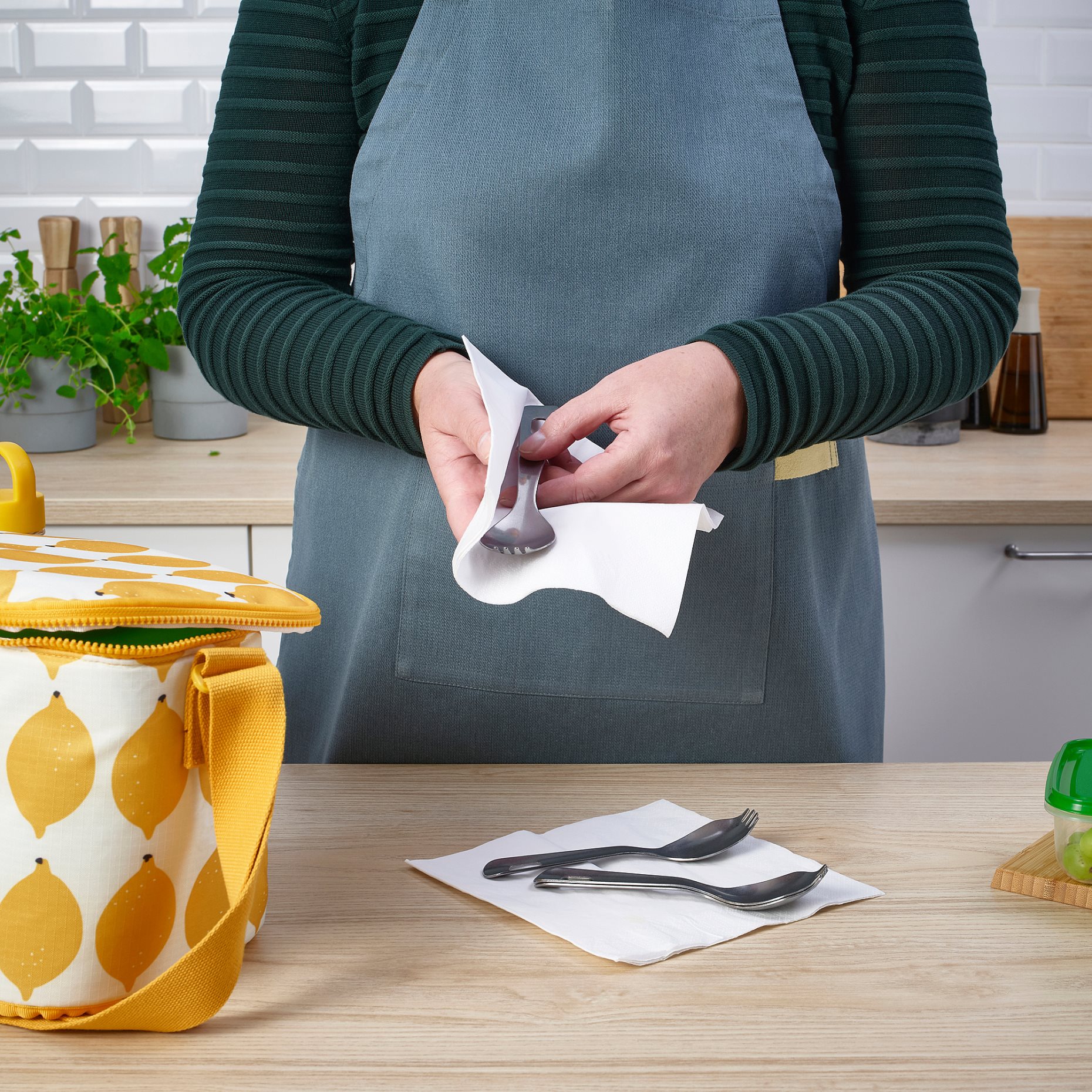 NABBFISK, spork set of 4, 17 cm, 705.711.19