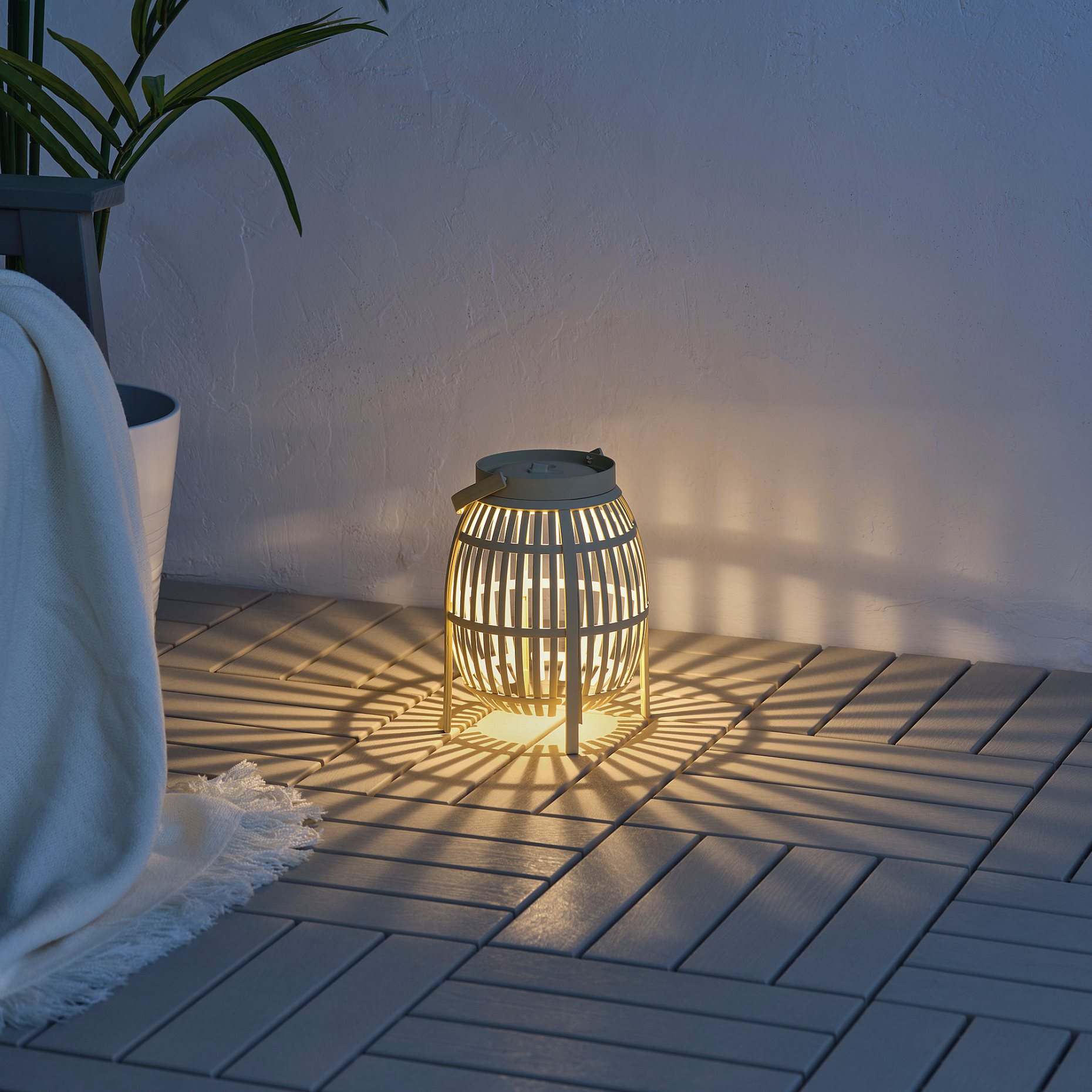 SOLVINDEN, επιτραπέζιο φωτιστικό με ενσωματωμένο φωτισμό LED/λειτουργία με μπαταρία/εξωτερικού χώρου, 24 cm, 705.718.74