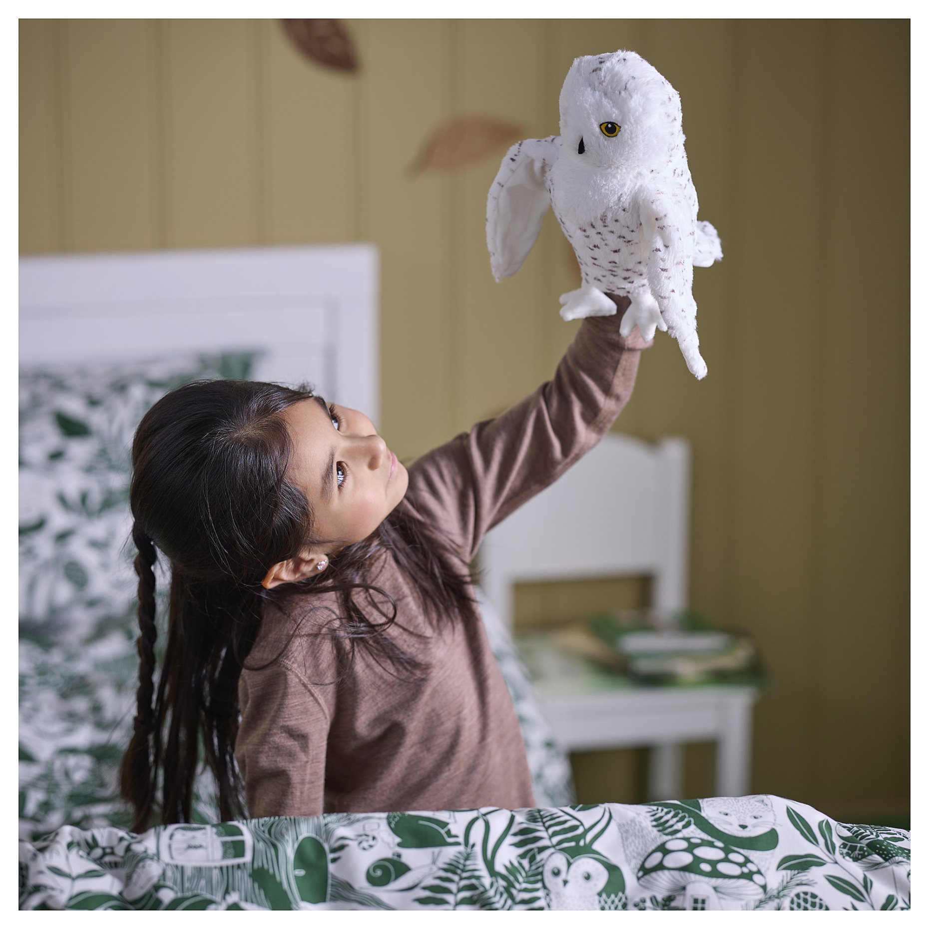 SKOGSDUVA, soft toy/hand puppet/snowy owl, 25 cm, 705.768.95