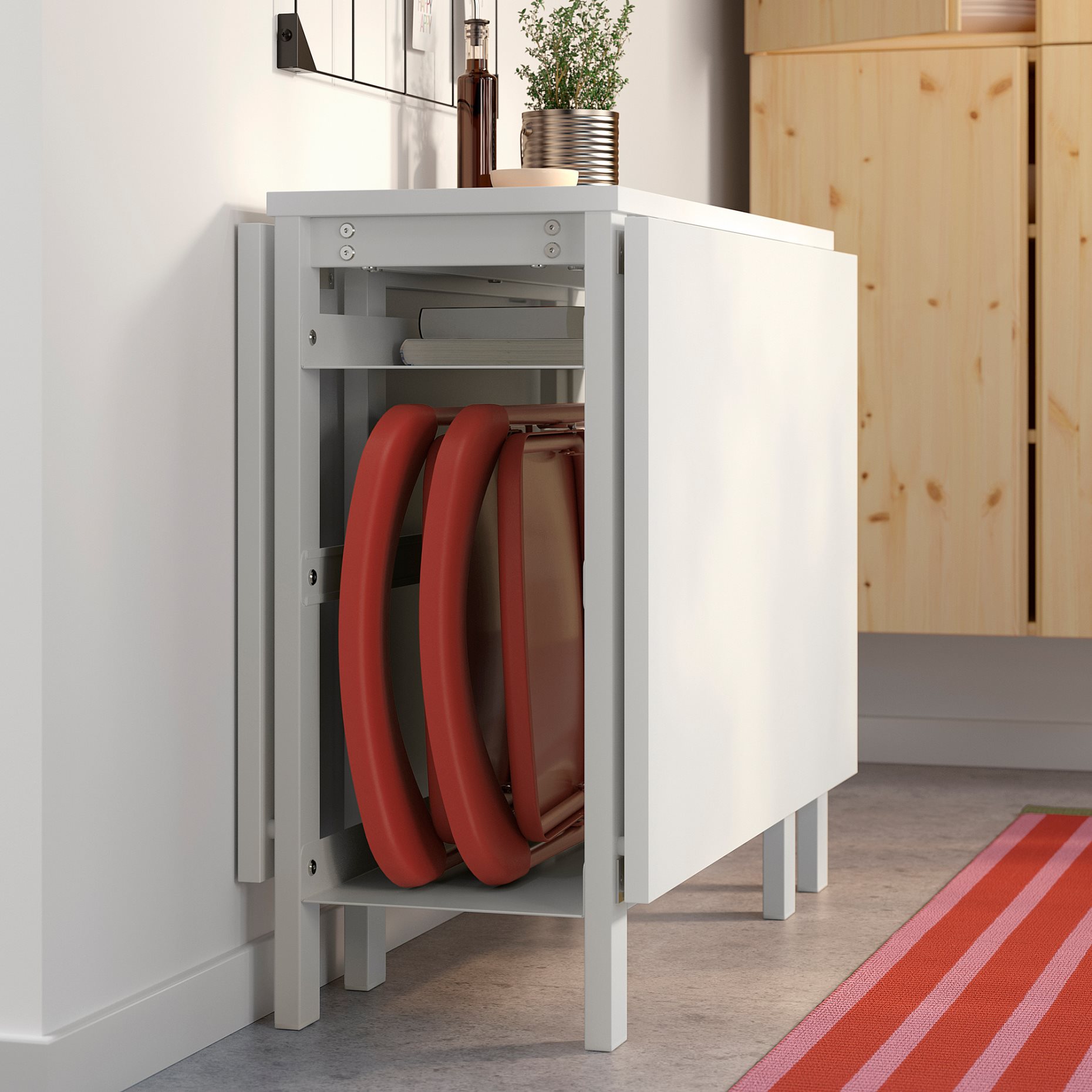 VIHALS, πτυσσόμενο τραπέζι, 39/95/151x90 cm, 705.935.74