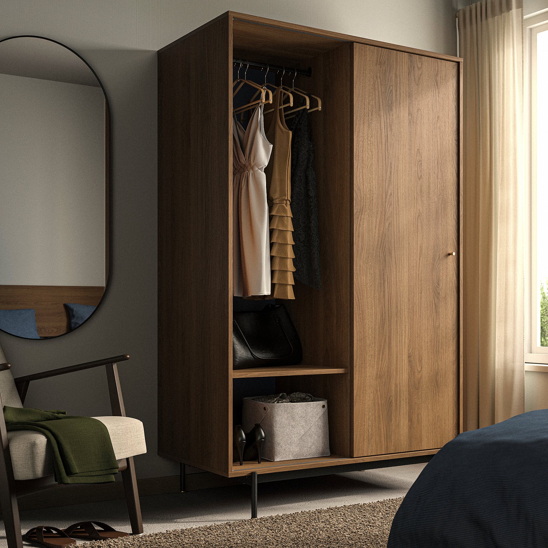 RÅDMANSÖ, ντουλάπα, 118x64x190 cm, 705.936.06