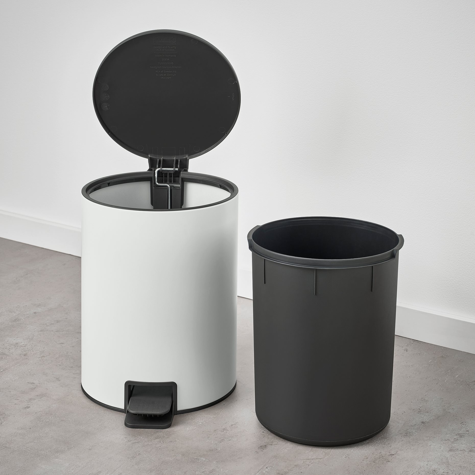 TURRIDNING, pedal bin, 9 l, 705.954.03