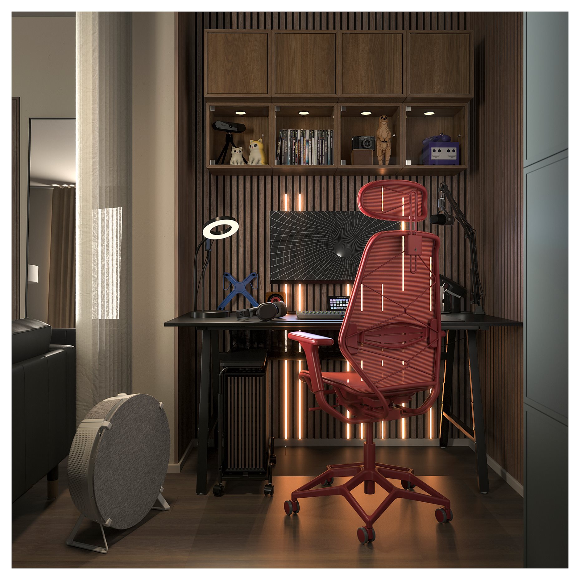 LÅNESPELARE, computer cart with shelf, 50x27 cm, 706.130.63