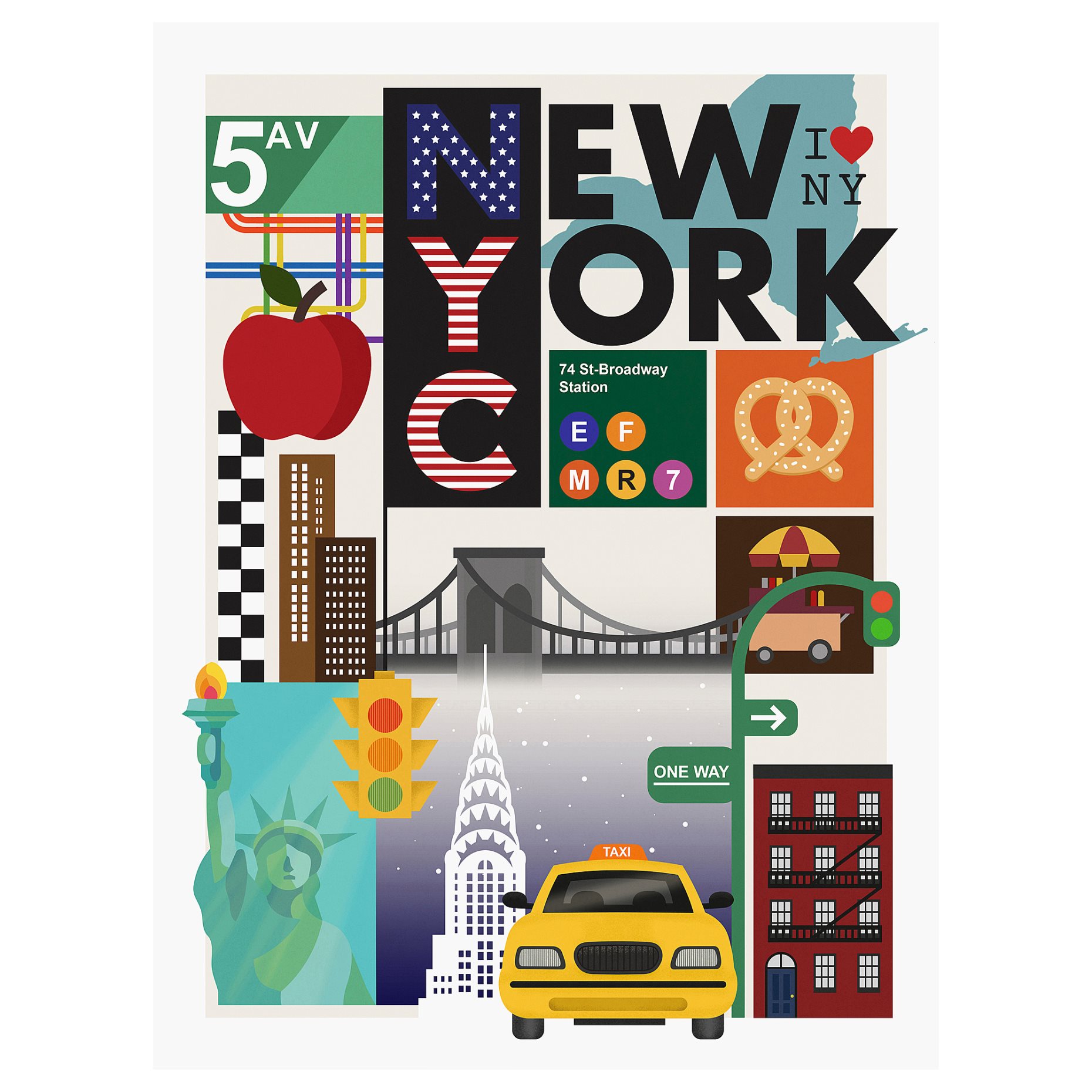 PJÄTTERYD, πίνακας/Νέα Υόρκη, 30x40 cm, 706.187.82