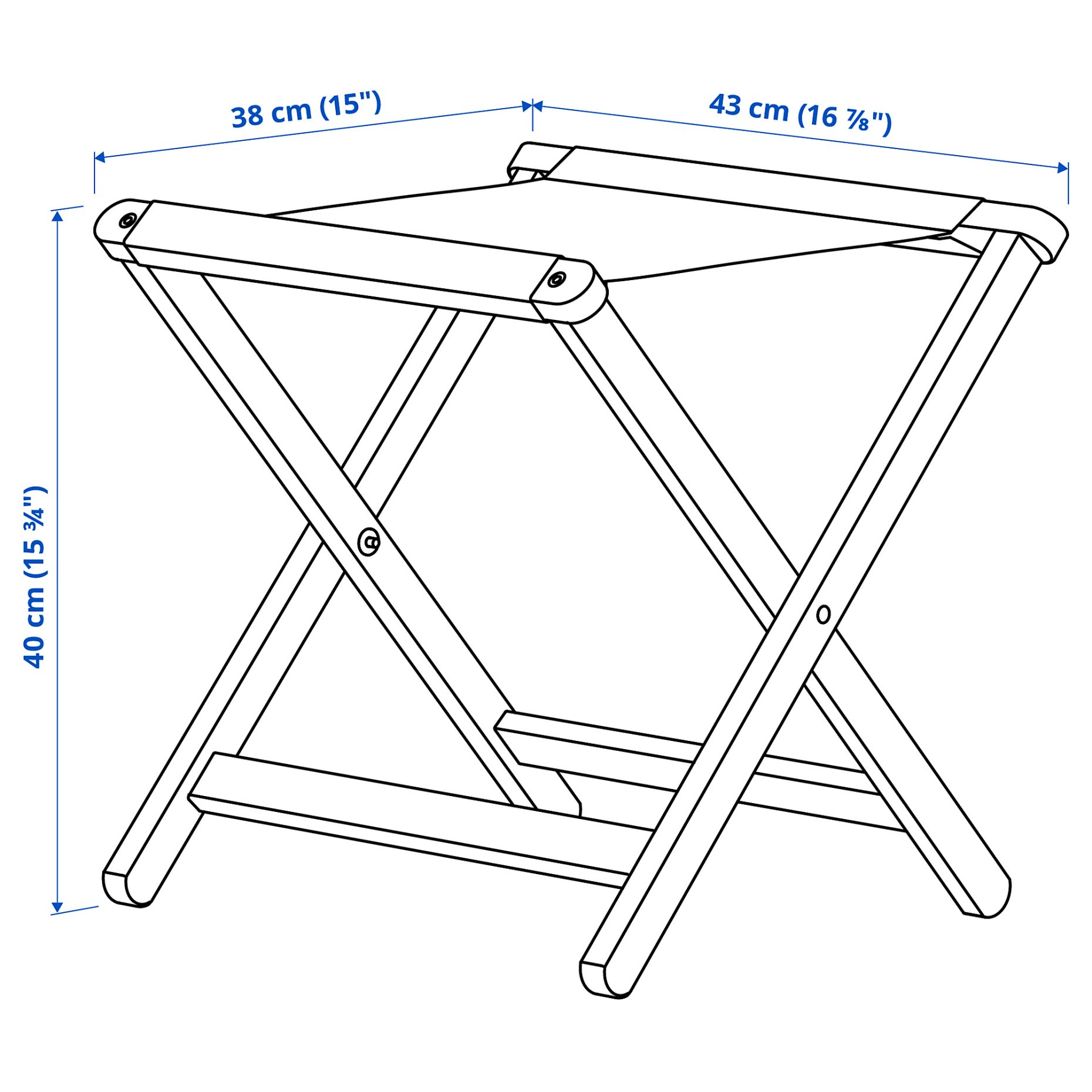 SOLUPPGÅNG, σκαμπό εξωτερικού χώρου, 43x40 cm, 706.213.03