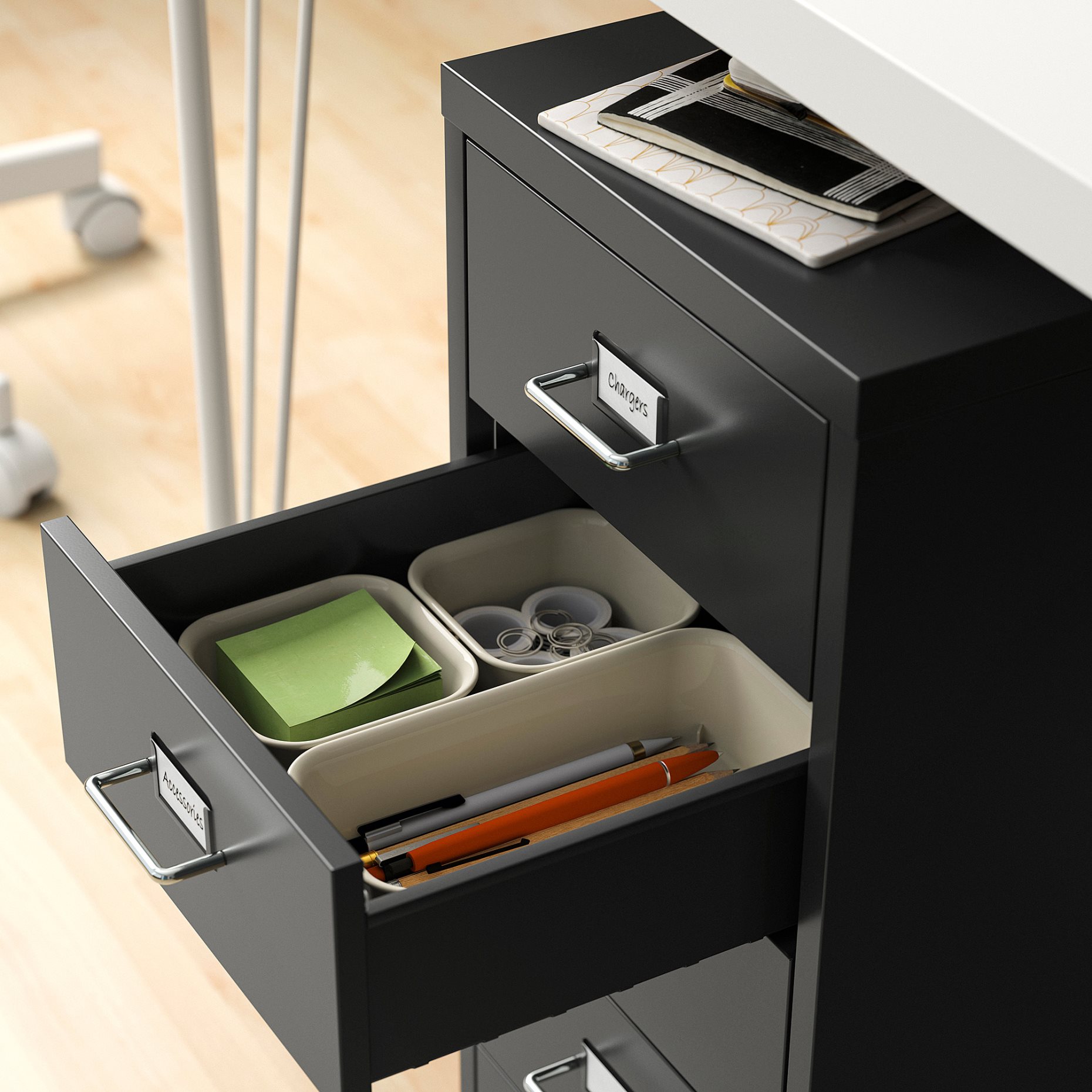 HELMER, drawer unit on castors, 28x65 cm, 706.250.23