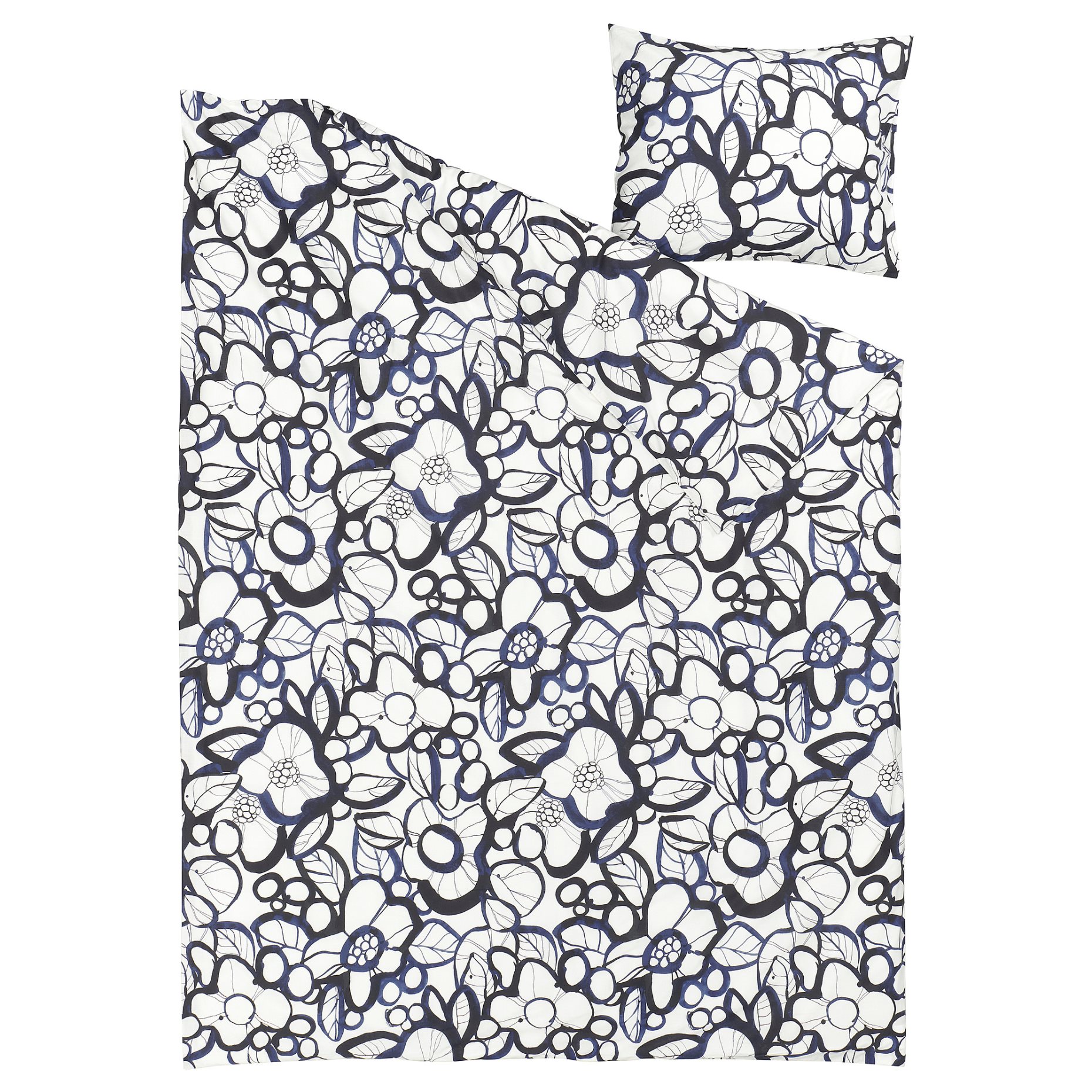 HÄRLIR, παπλωματοθήκη και μαξιλαροθήκη, 150x200/50x60 cm, 706.260.32