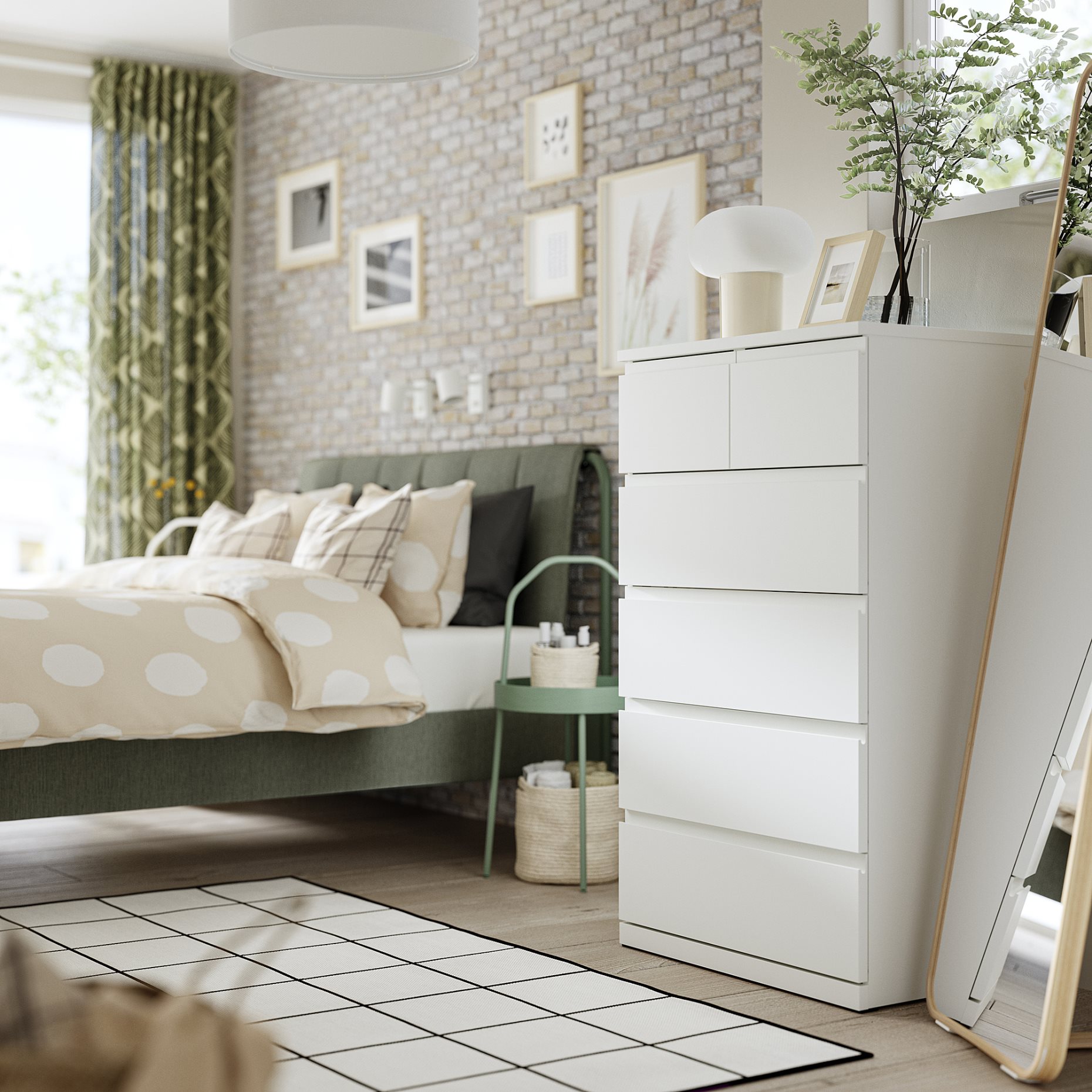 STORKLINTA, συρταριέρα με 6 συρτάρια,, 706.275.45