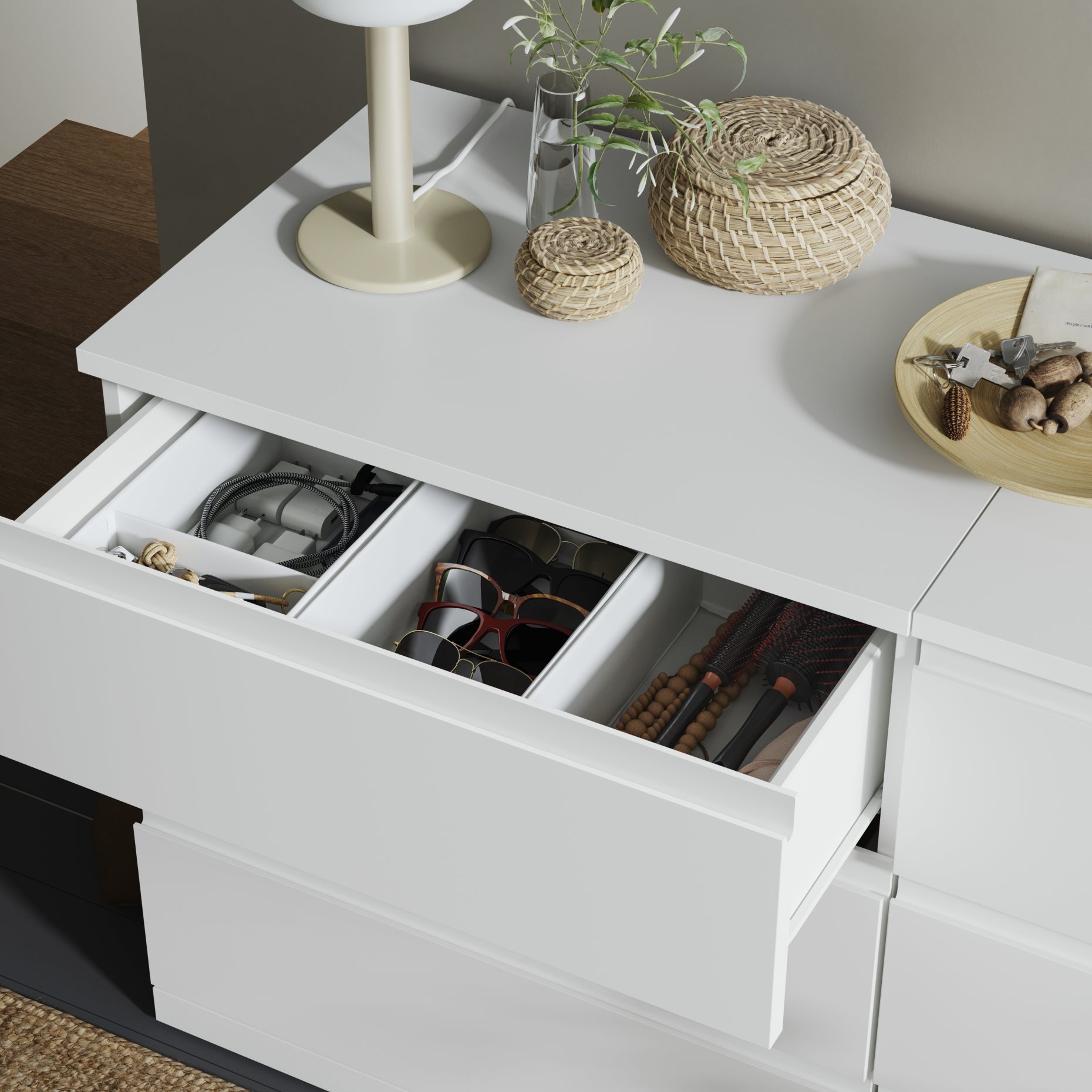 STORKLINTA, chest of 6 drawers, 140x50x75 cm, 706.275.50