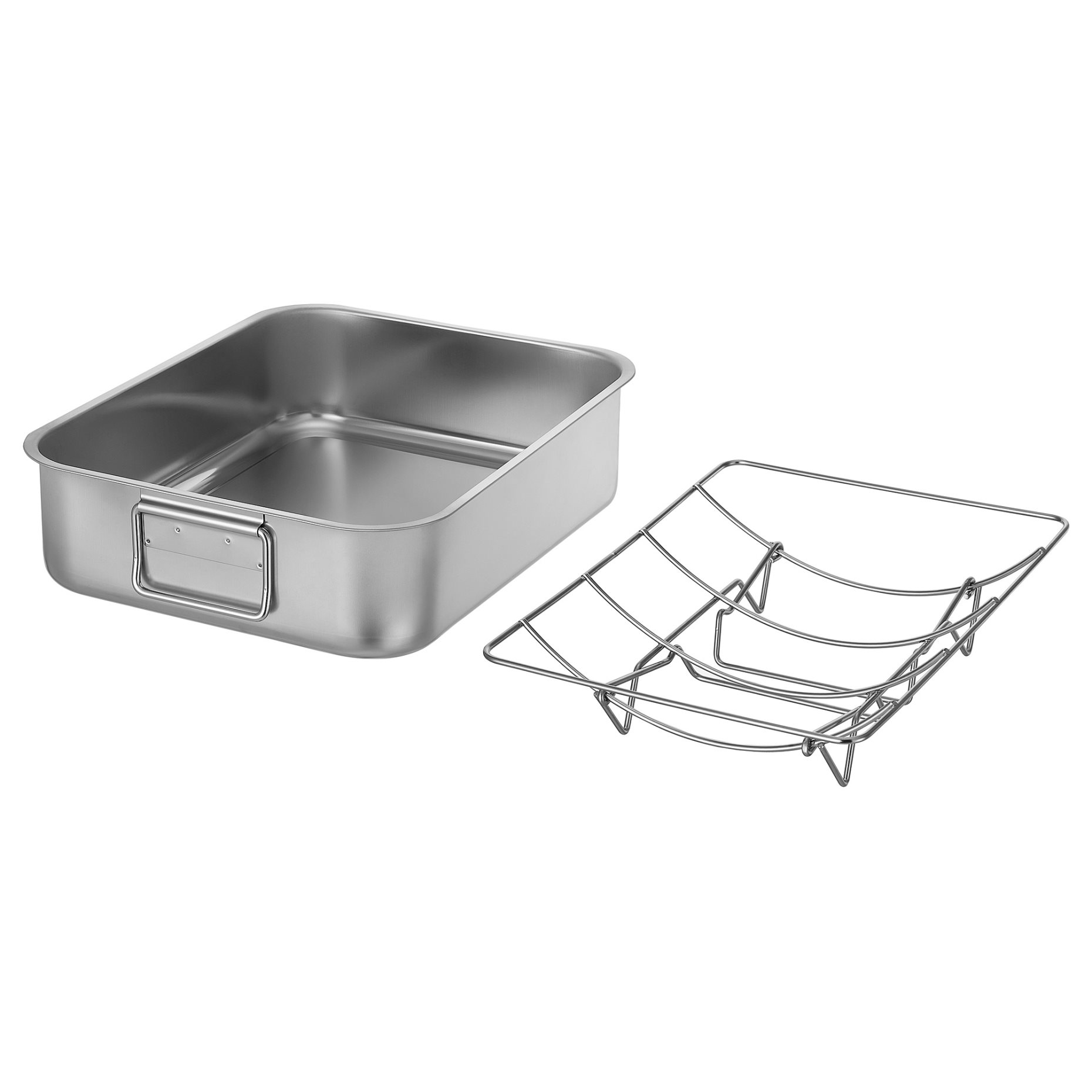 BAKTIDER, roasting tin with grill rack, 40x32 cm, 706.296.48