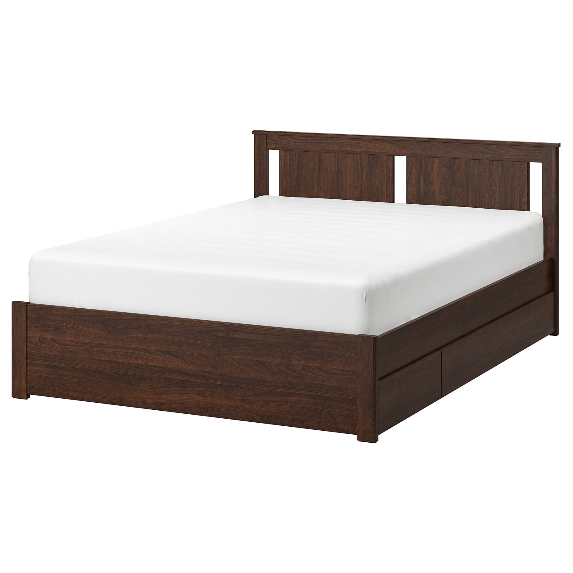 SONGESAND, bed frame with 4 storage boxes, 160X200 cm, 792.411.72