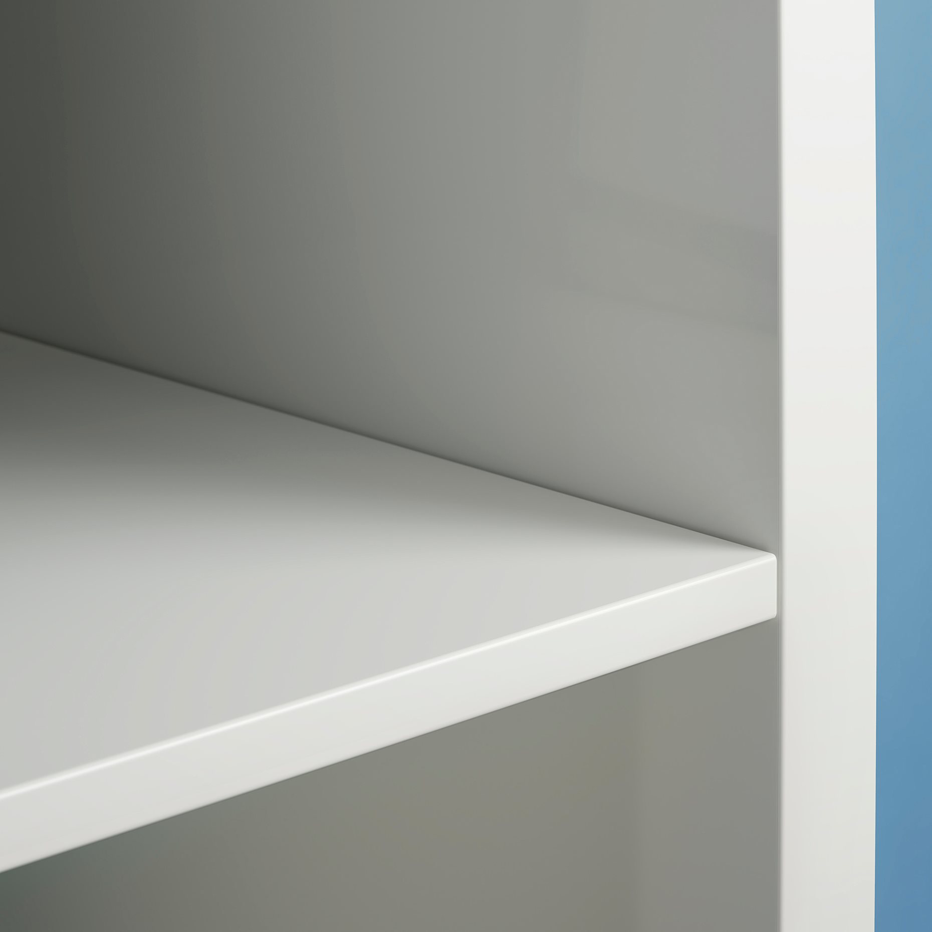 KALLAX, shelving unit with underframe/high-gloss, 77x164 cm, 794.426.46