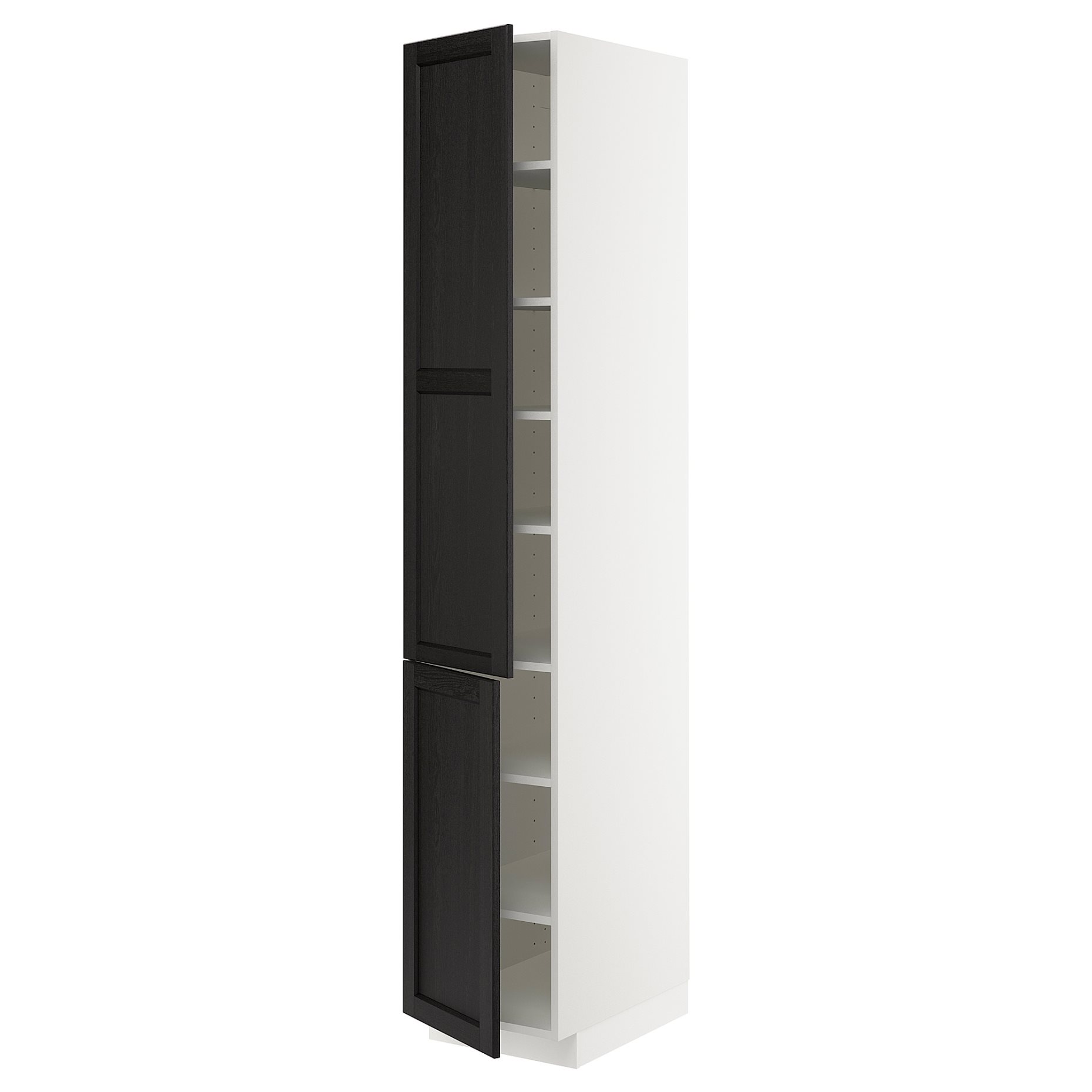 METOD, ψηλό ντουλάπι με ράφια/2 πόρτες, 40x60x220 cm, 794.616.87