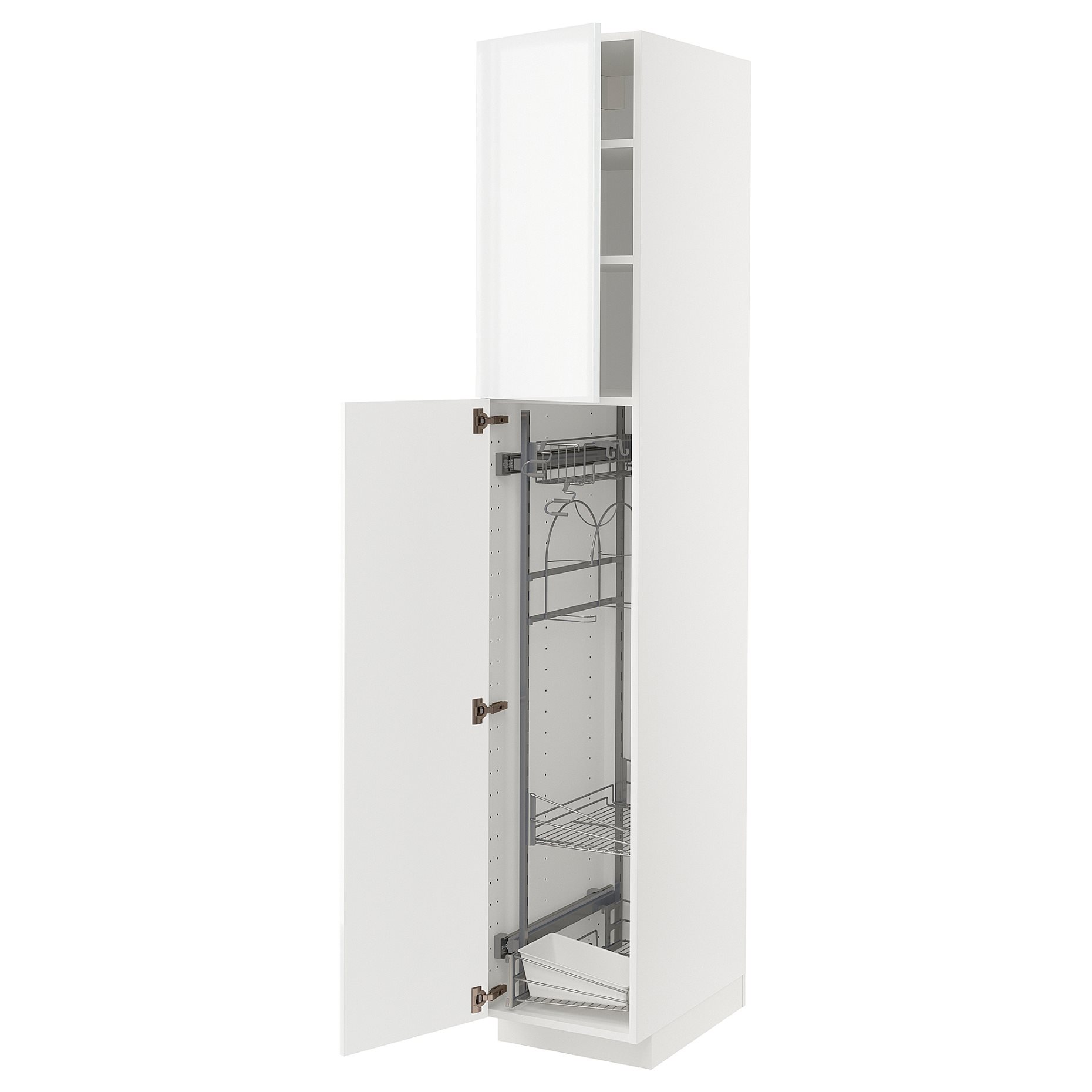 METOD, high cabinet with cleaning interior, 40x60x220 cm, 794.645.39