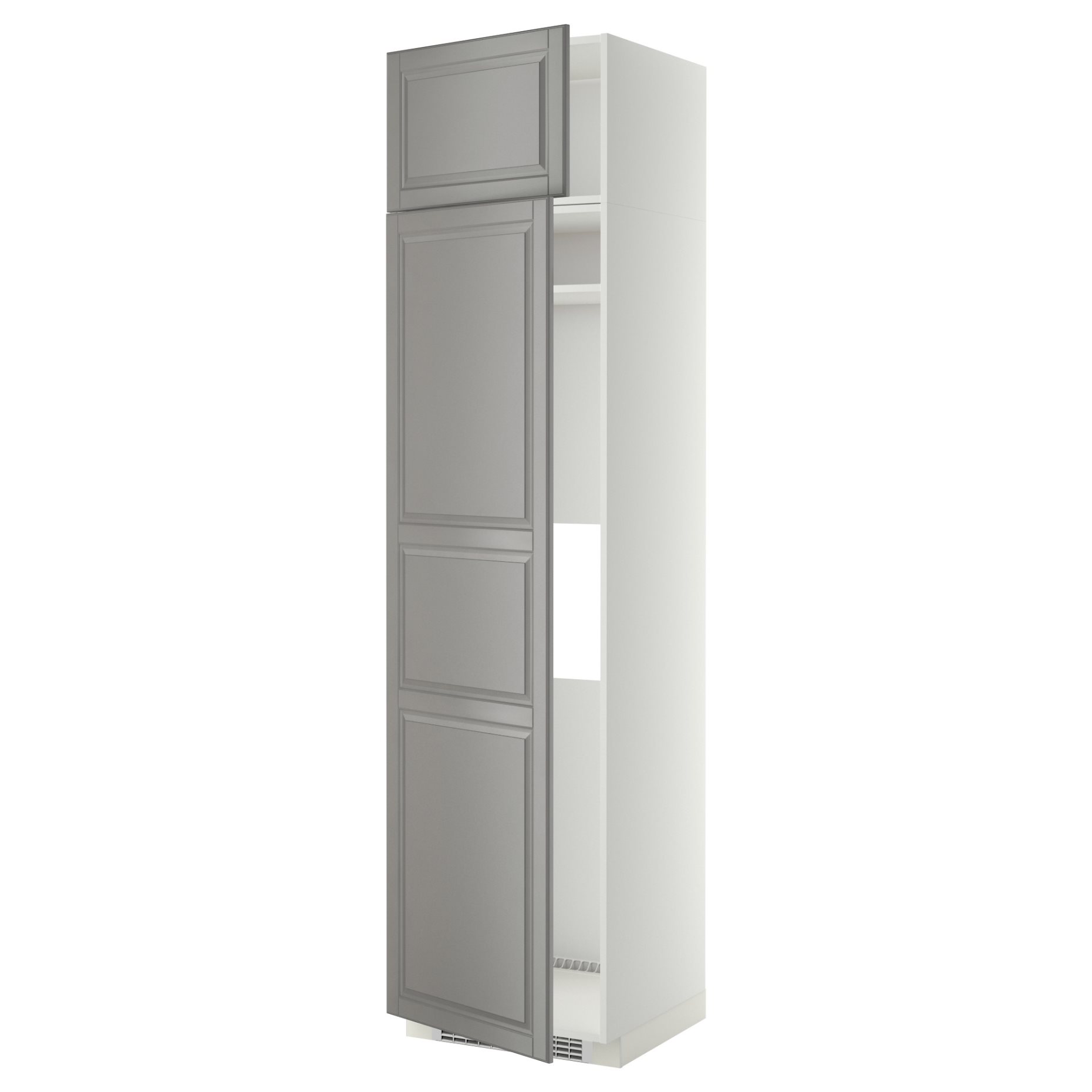 METOD, ψηλό ντουλάπι για ψυγείο ή καταψύκτη με 2 συρτάρια, 60x60x240 cm, 794.649.21